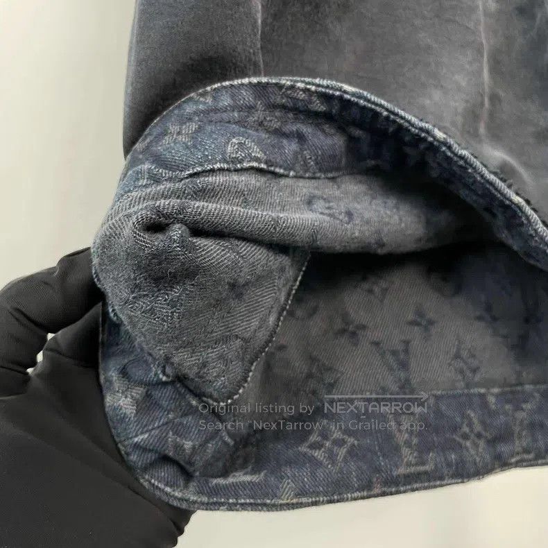 Louis Vuitton Louis Vuitton Blue patchwork presbyopic full-print denim d Size XXS / US 00 / IT 34 - 5 Thumbnail