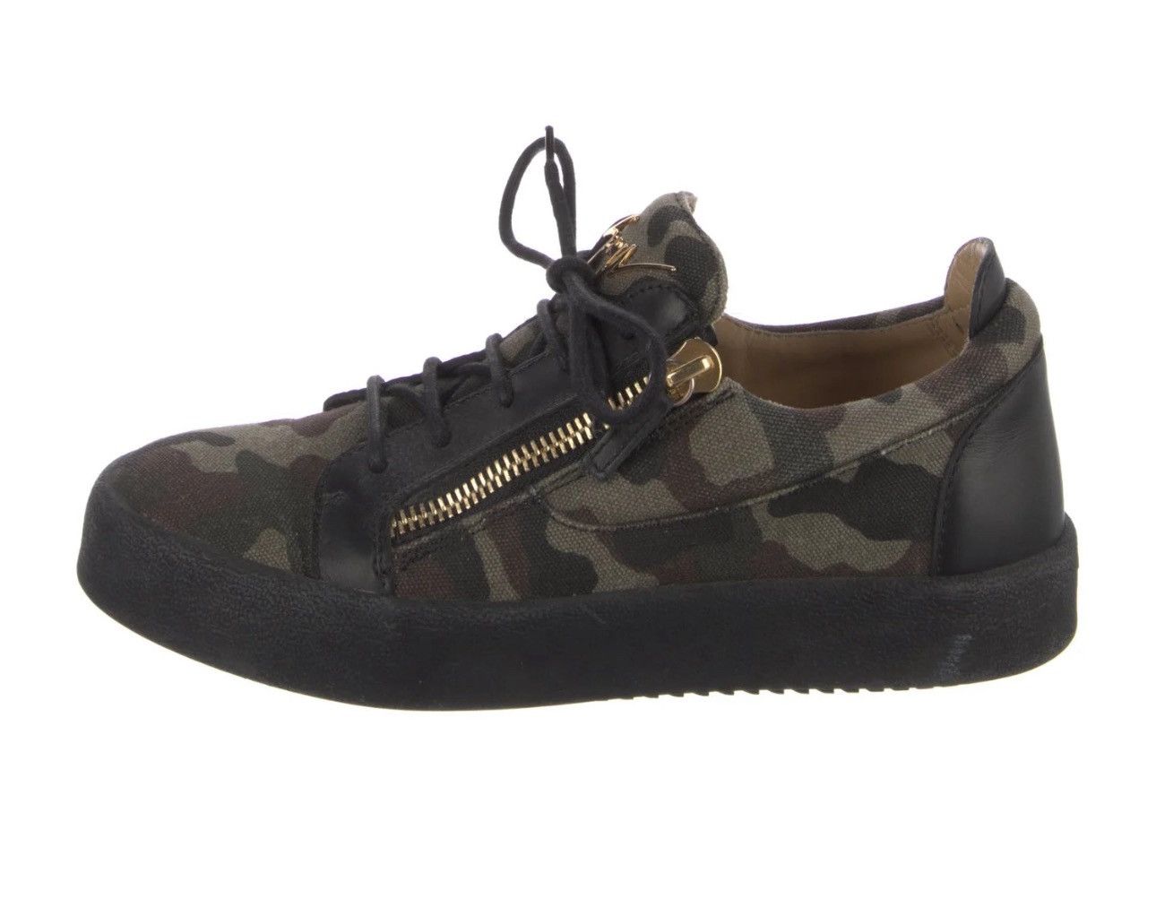 Giuseppe Zanotti Giuseppe Zanotti Cow Hair Low Top Sneakers In Camo/Black US8 Size US 7 / EU 40 - 3 Thumbnail