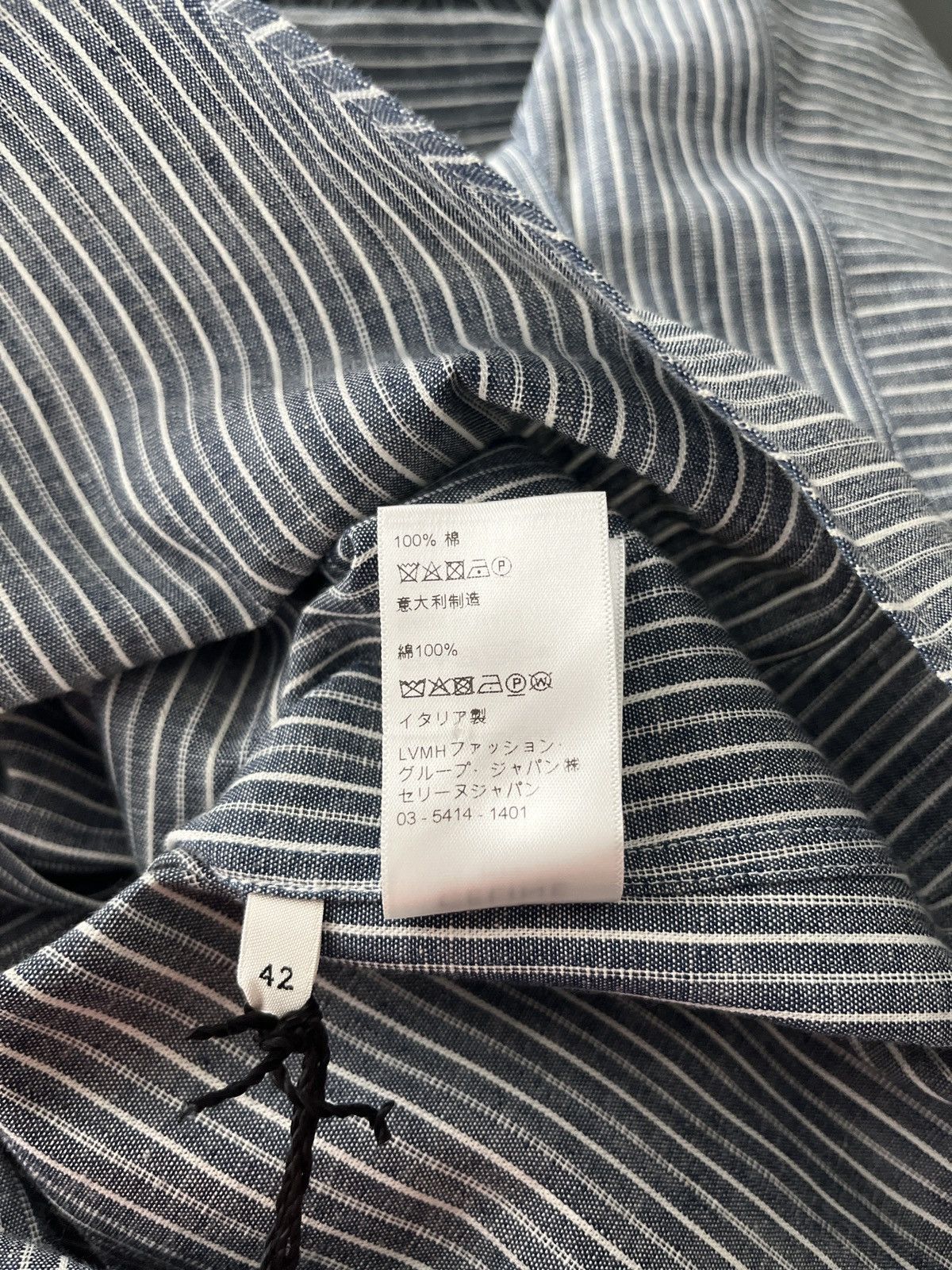 Celine × Hedi Slimane Rare Brand New Runway Hedi Slimane Shirt Limited Edition Size US L / EU 52-54 / 3 - 9 Thumbnail