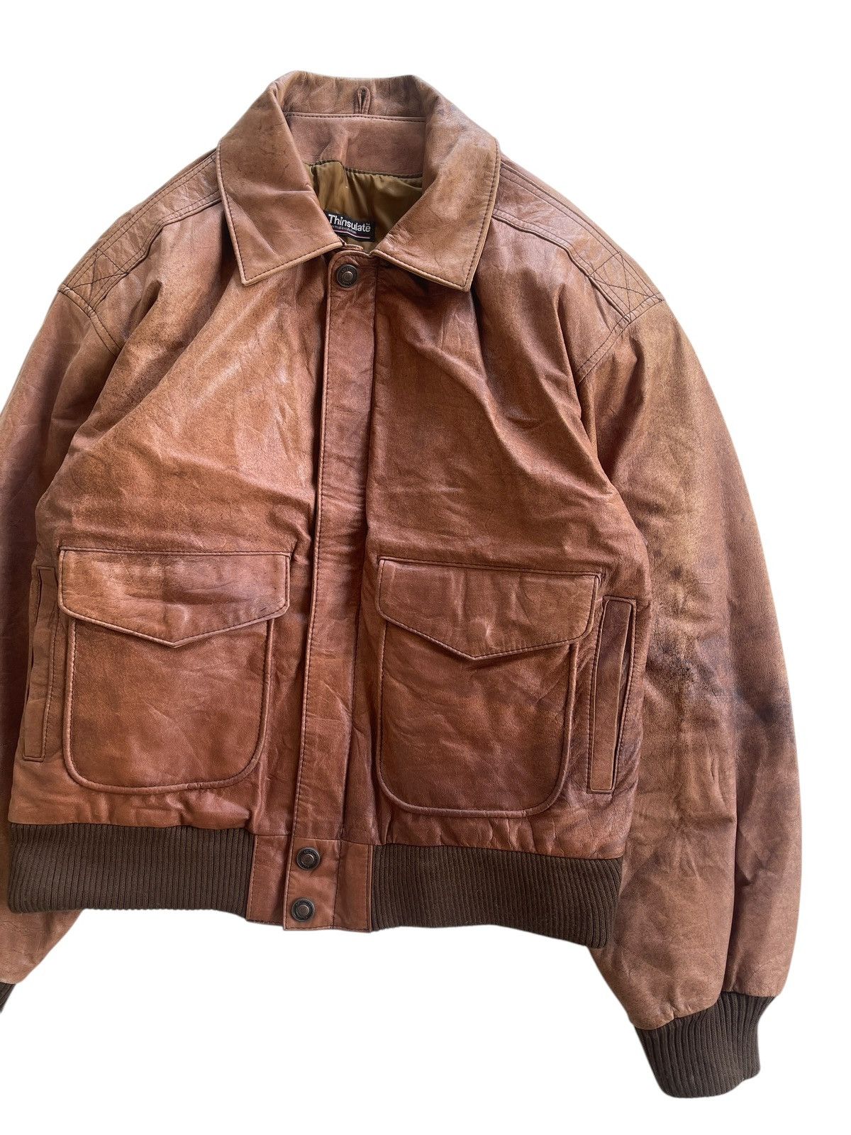 Vintage Vintage Wilsons Leather Type A-2 Jacket Size US S / EU 44-46 / 1 - 5 Thumbnail