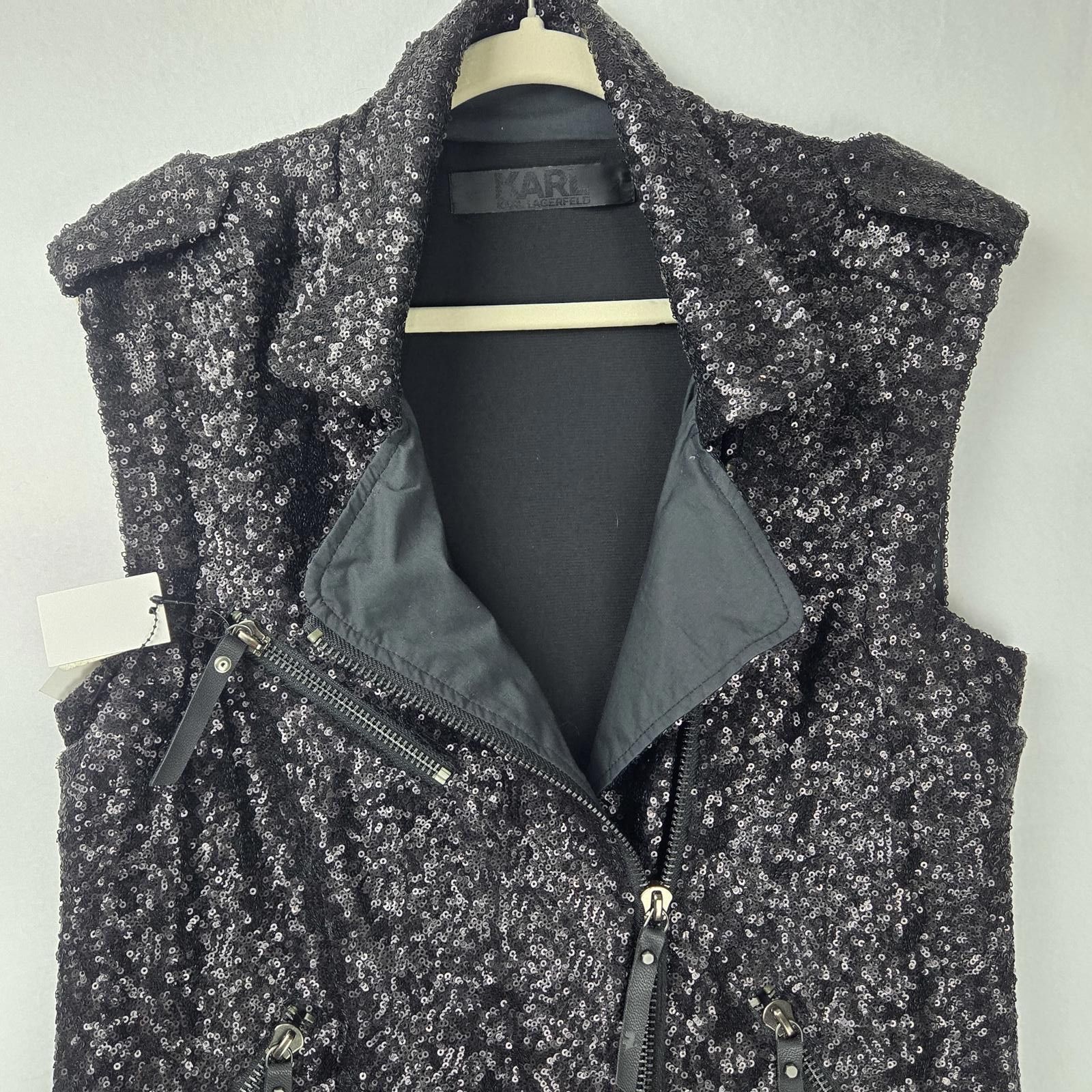 Karl Lagerfeld Karl Lagerfeld Sleeveless Sequin Formal Suit Dress 8 NWT Size M / US 6-8 / IT 42-44 - 2 Thumbnail