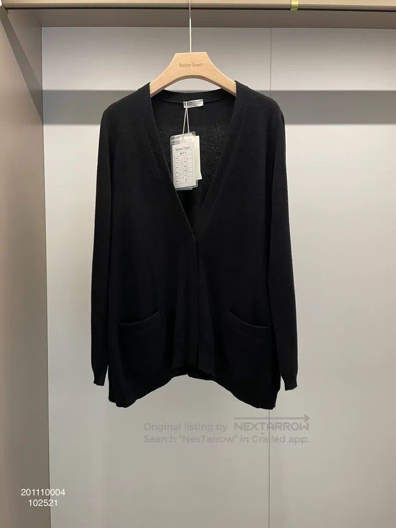 Brunello Cucinelli Brunello Cucinelli Black loose cashmere sweater Size M / US 6-8 / IT 42-44 - 1 Thumbnail