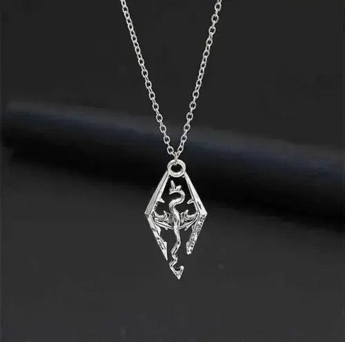 Japanese Brand Unisex vintage rare Skyrim dragon pendant necklace Size ONE SIZE - 1 Thumbnail
