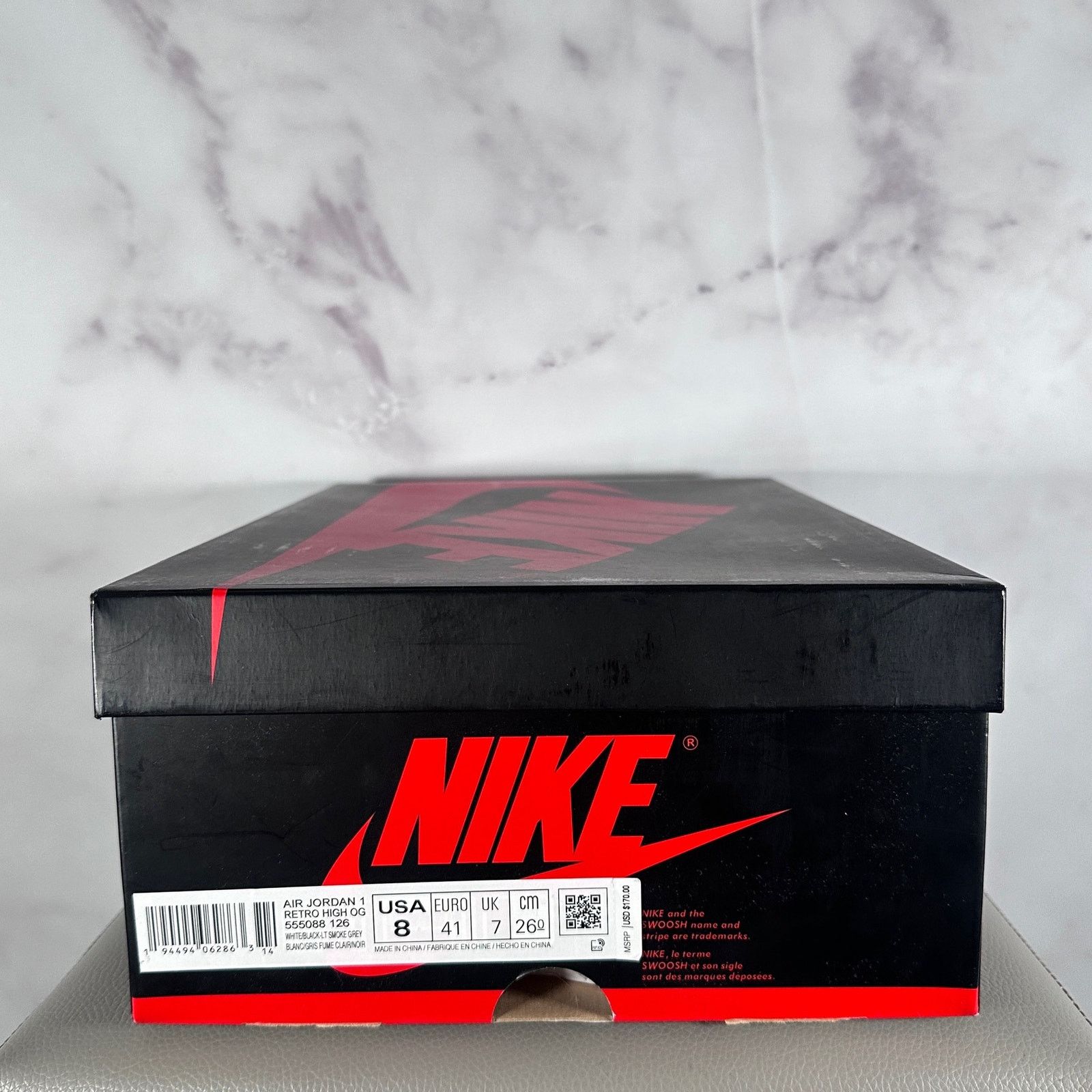 Jordan Brand Nike Air Jordan 1 Retro High Smoke Grey Size US 8 / EU 41 - 14 Thumbnail