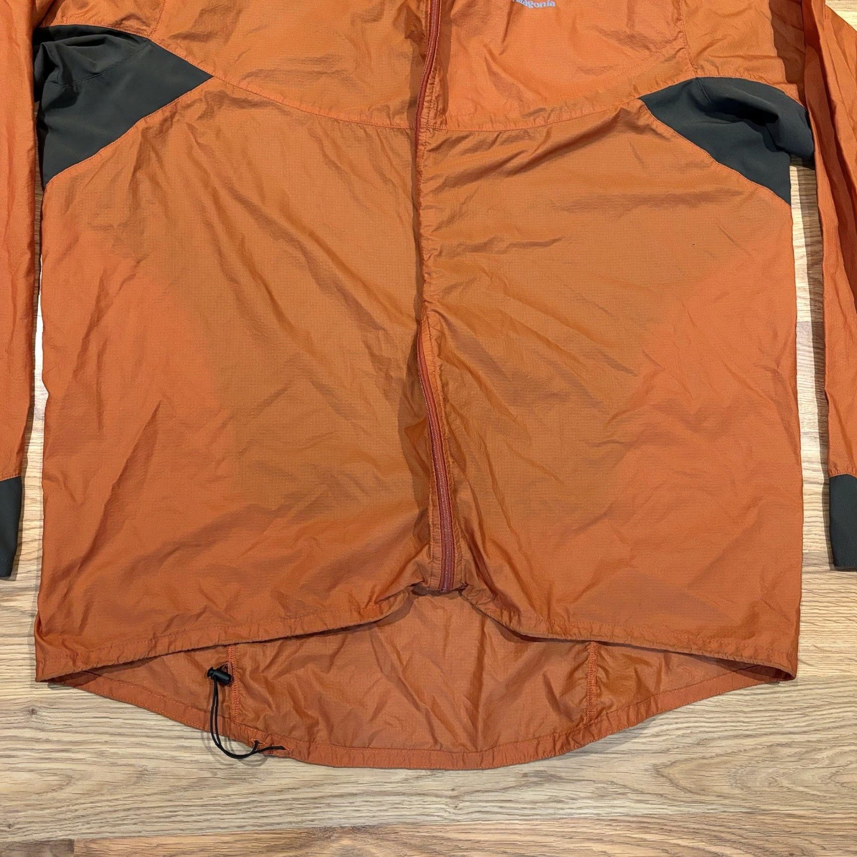 Patagonia Patagonia Nine Trails Featherweight Orange Gray Zip Up Running Jacket Mens XL Size US XL / EU 56 / 4 - 3 Thumbnail