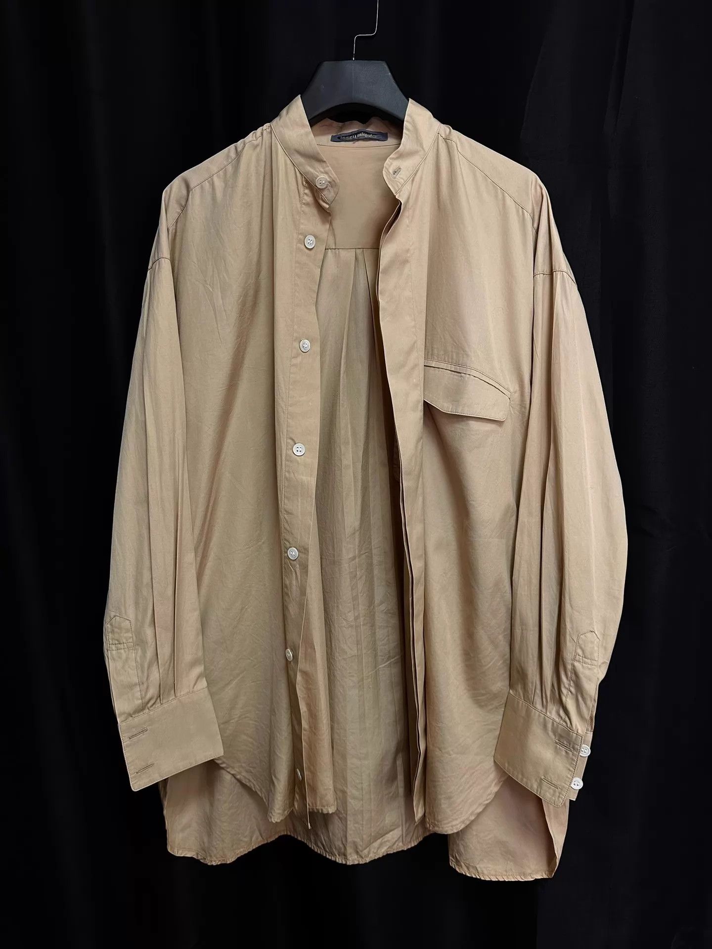 Issey Miyake Issey Miyake '80s Light Chestnut Unisex Collared Shirt Size US M / EU 48-50 / 2 - 3 Thumbnail