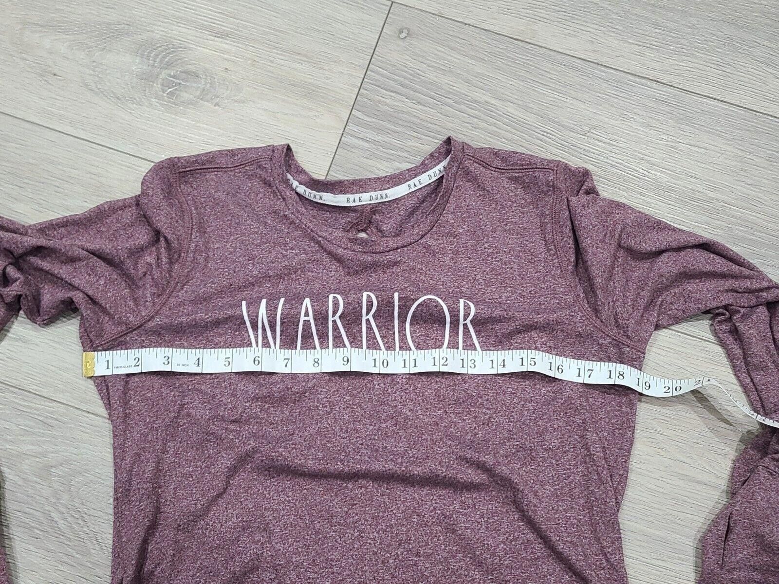Designer Rae Dunn Top Long Sleeve Shirt Small Medium WARRIOR Size S / US 4 / IT 40 - 6 Thumbnail