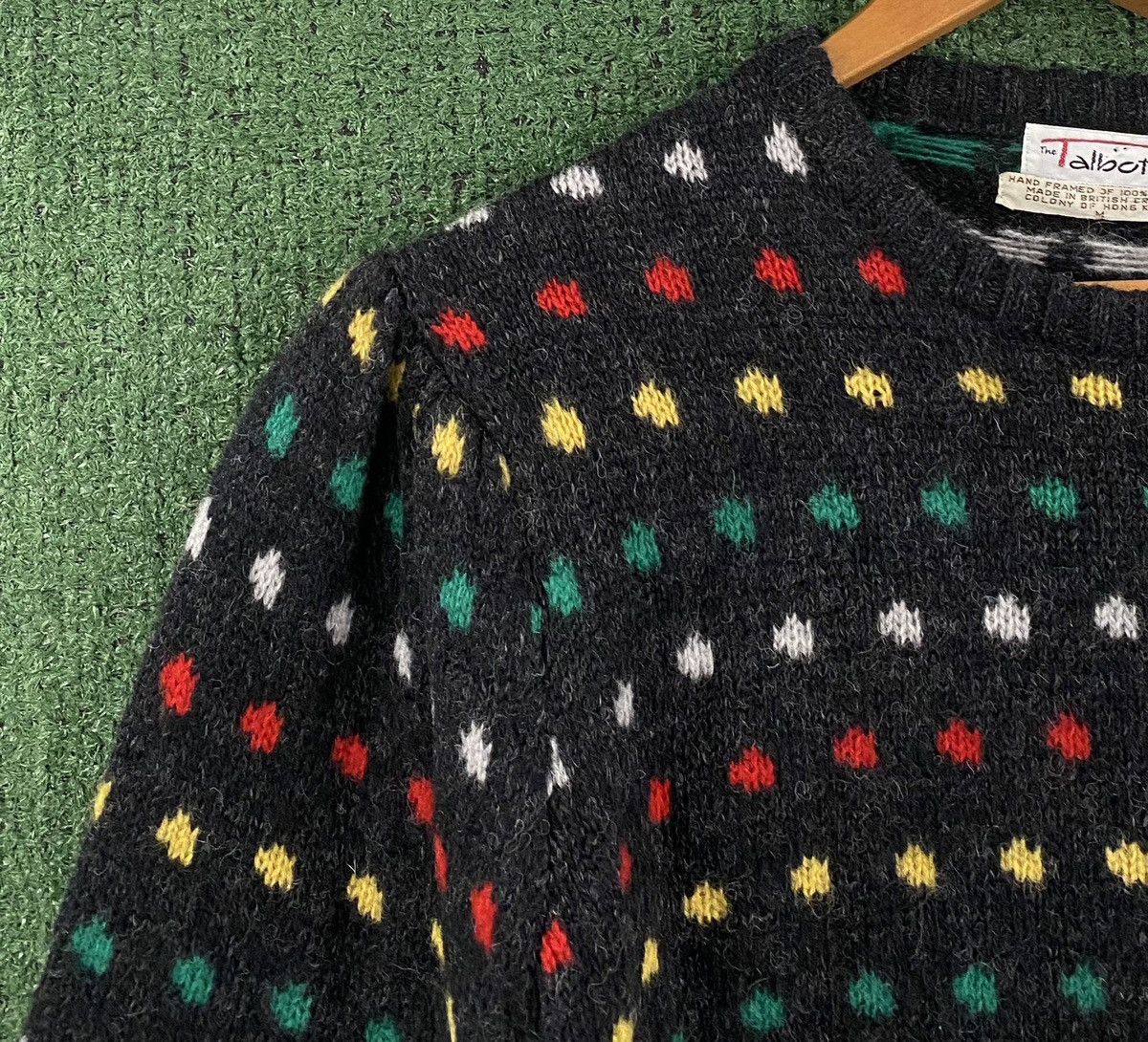 Talbots Vintage 90’s Talbots Polka Dot Pattern 100% Wool Sweater Sm. Size S / US 4 / IT 40 - 3 Thumbnail