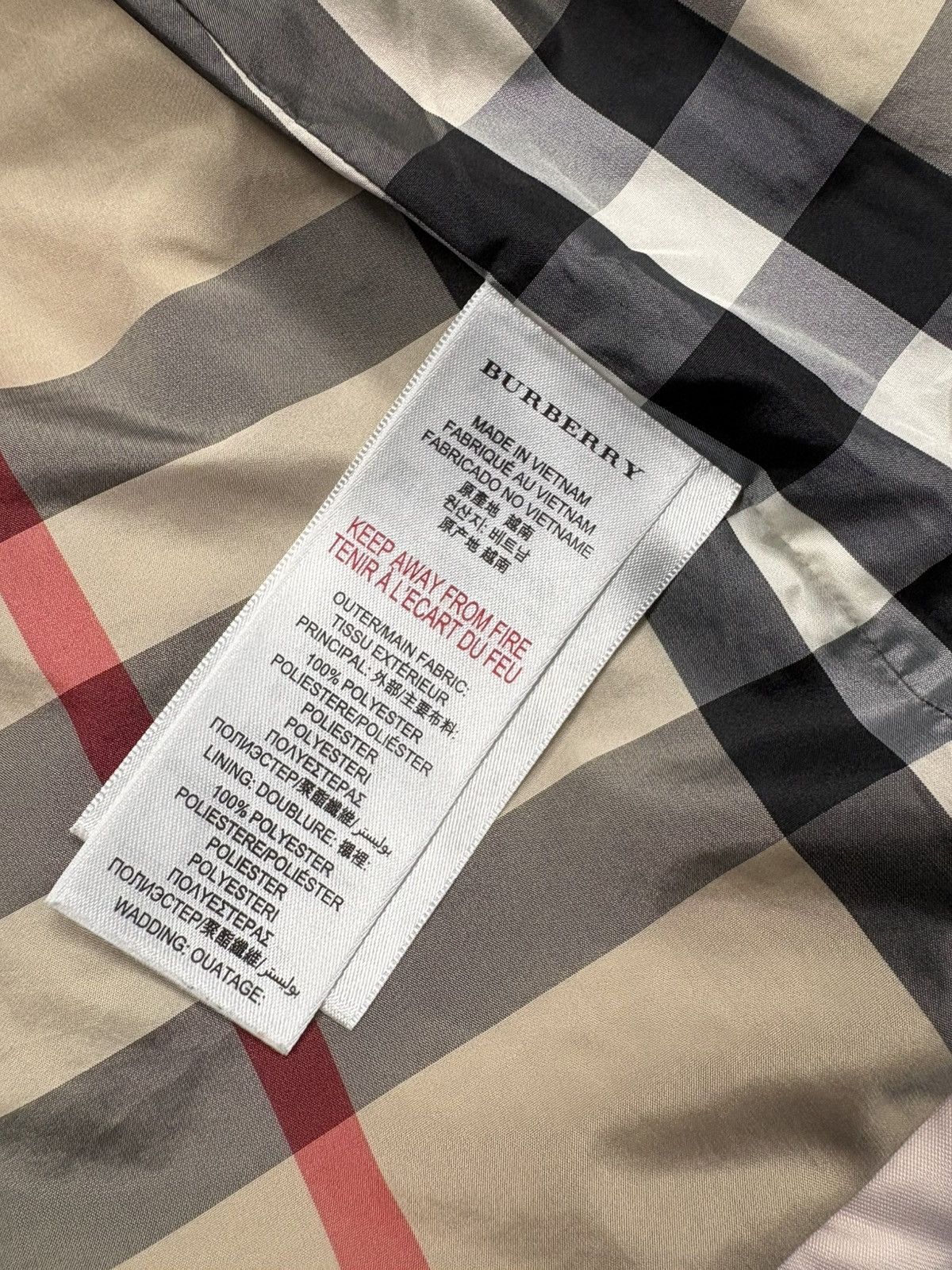 Burberry Burberry 3Y Children Quilted Jacket Nova Check Lining Pink Size XXS / US 00 / IT 34 - 14 Thumbnail