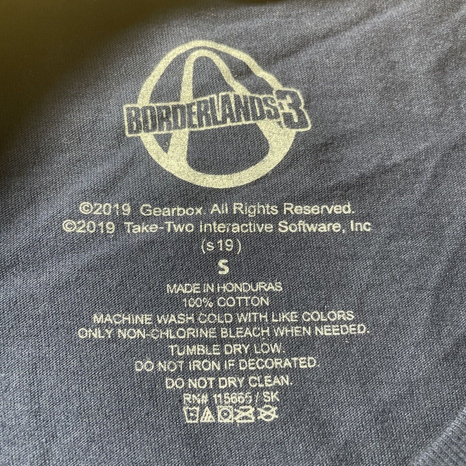 Other Borderlands 3 Vault 2019 Small Graphic T-Shirt Blue Tee S Size US S / EU 44-46 / 1 - 8 Thumbnail