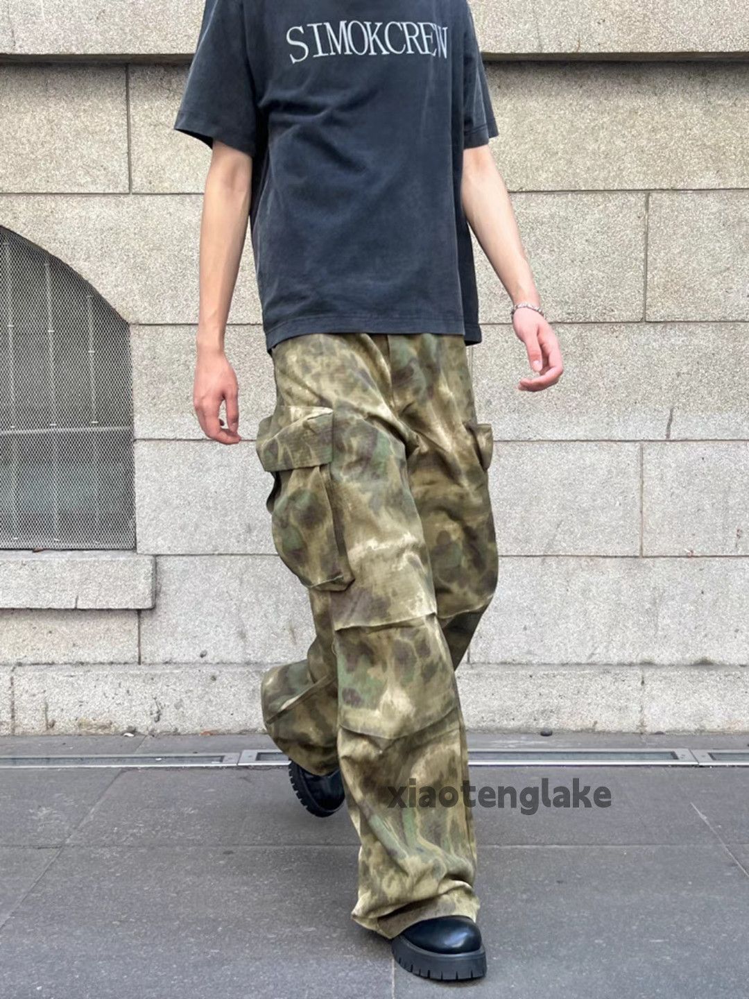 Designer × Japanese Brand × Vintage washed faded tie dye skate hiphop camo cargo pants Size US 28 / EU 44 - 3 Thumbnail