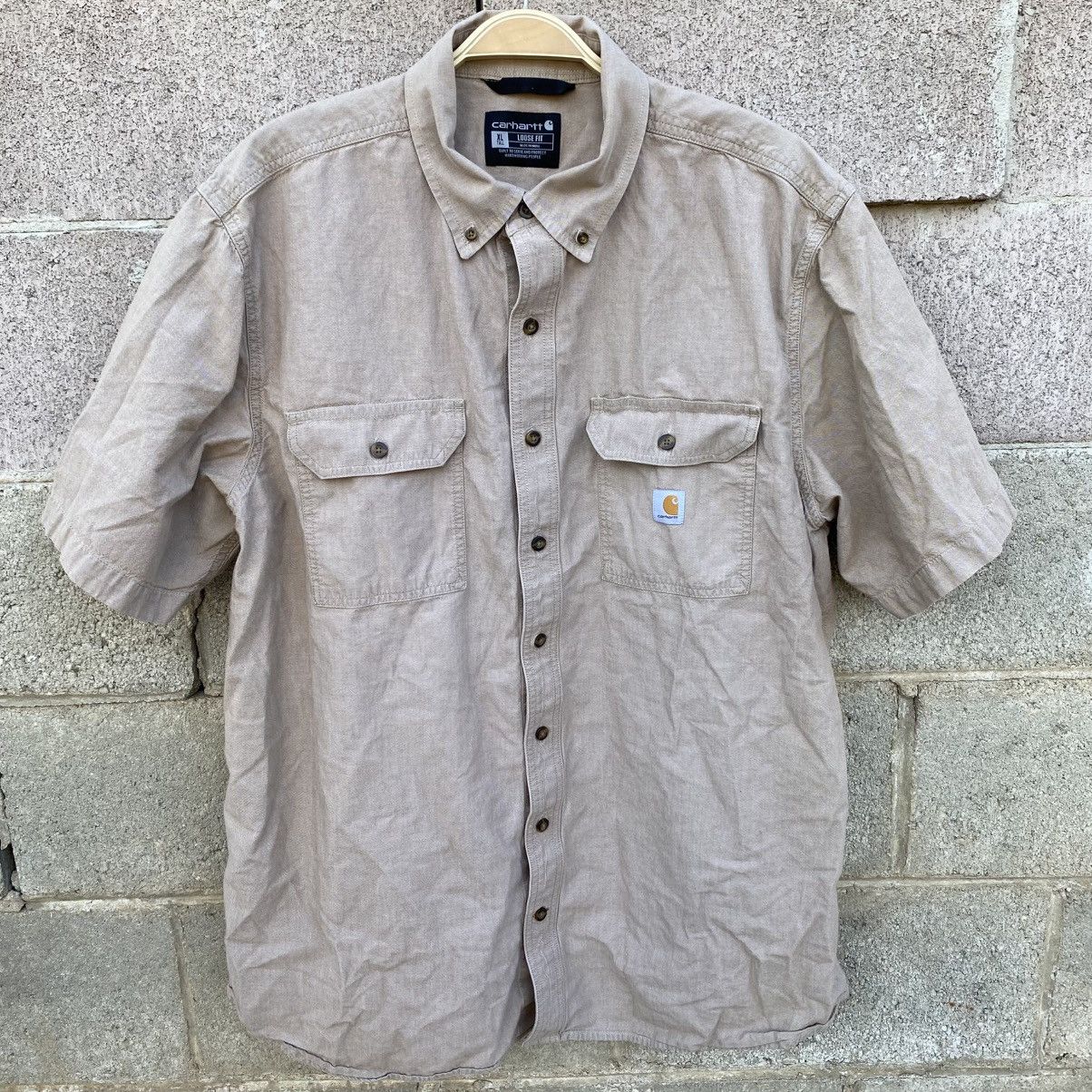 Carhartt Carhartt Mens XL Tall Loose Fit Shirt Work Utility Size US XL / EU 56 / 4 - 1 Thumbnail