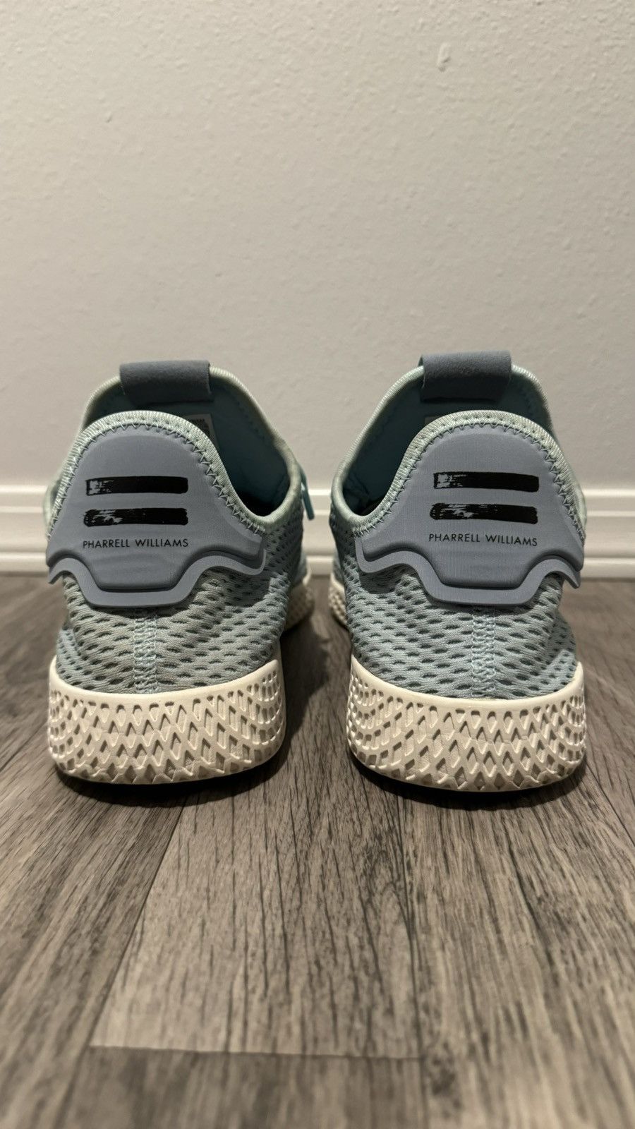 Adidas Icy Blue Human Race Tennis Size US 10 / EU 43 - 6 Thumbnail