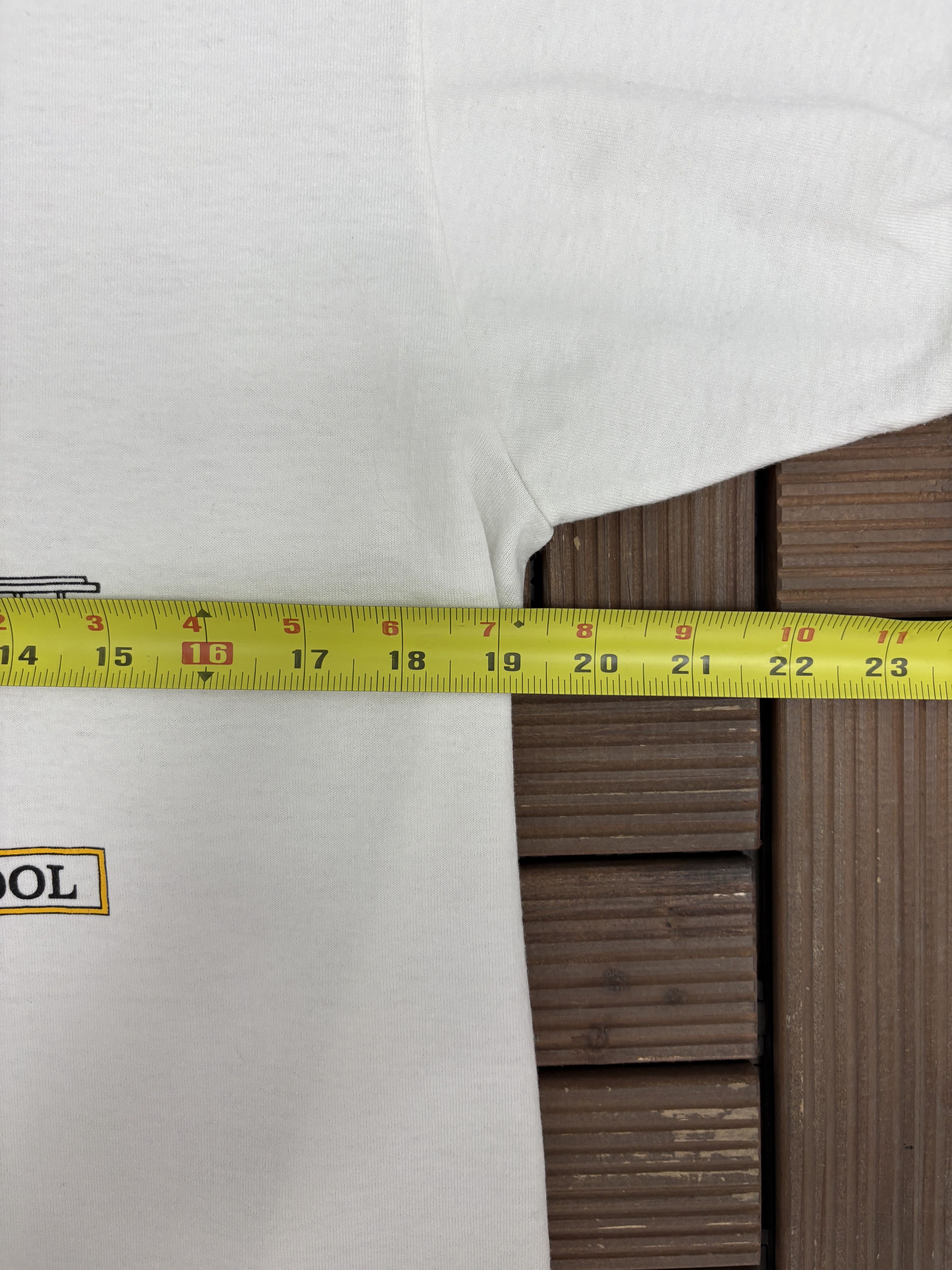 Vintage 1991 Monroe Fire School Vintage White T-Shirt Tee Size US L / EU 52-54 / 3 - 7 Thumbnail
