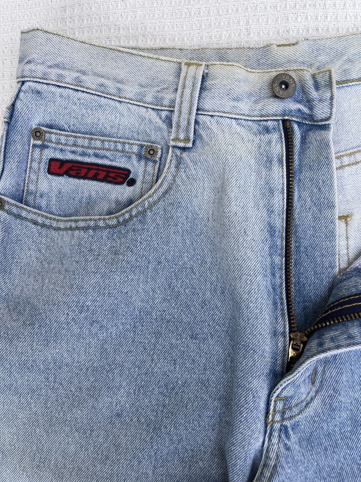 Vans Last Drop🔥Rare🔥Vintage 90s Vans USA Baggy Fit Jeans Size US 29 - 7 Thumbnail