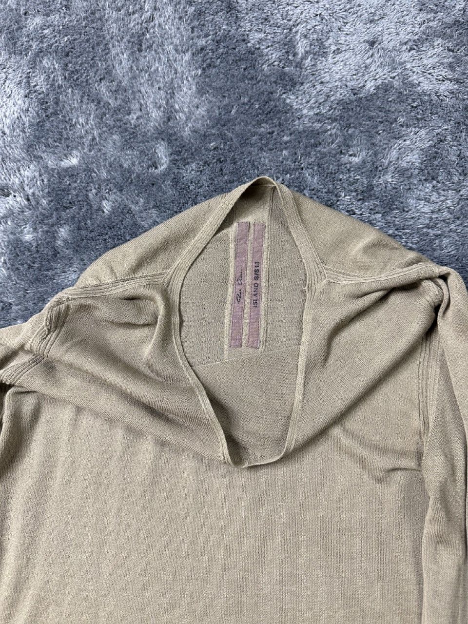 Rick Owens SS2013 Beige Semitransparent Sweater Size US S / EU 44-46 / 1 - 5 Thumbnail