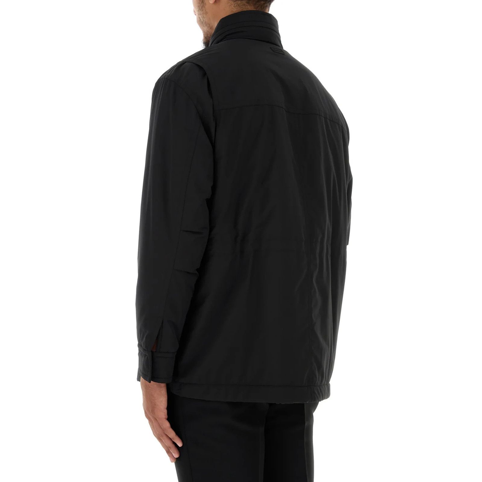 Salvatore Ferragamo FERRAGAMO Black Wool Blend Padded Jacket New & Authentic (Me Size US M / EU 48-50 / 2 - 4 Thumbnail