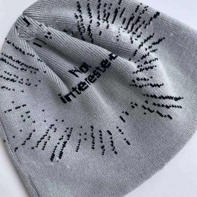 Japanese Brand Y2k Gothic Graphic Winter Beanie Hat Size ONE SIZE - 2 Thumbnail