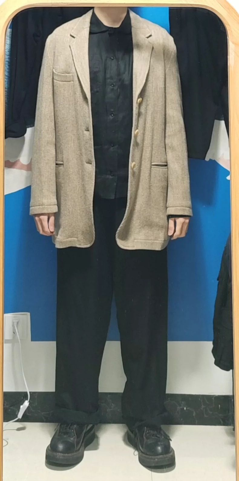 Yohji Yamamoto Yohji Yamamoto size l 90s Drop Shoulder blazer 2505-Nextar Size 36R - 6 Thumbnail
