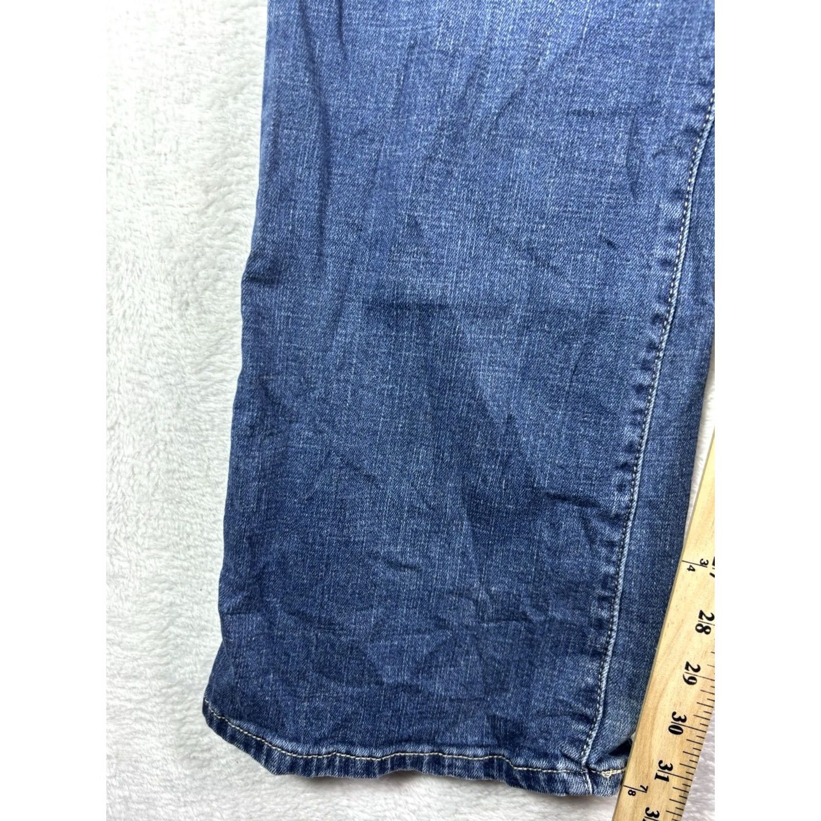 Levi's VINTAGE Levi’s 512 Jeans Women’s Bootcut Denim Stretch Size 12L 31x34 Blue Slimming 90s USA Mens Womens Girls Size 34" / US 12 / IT 48 - 4 Thumbnail