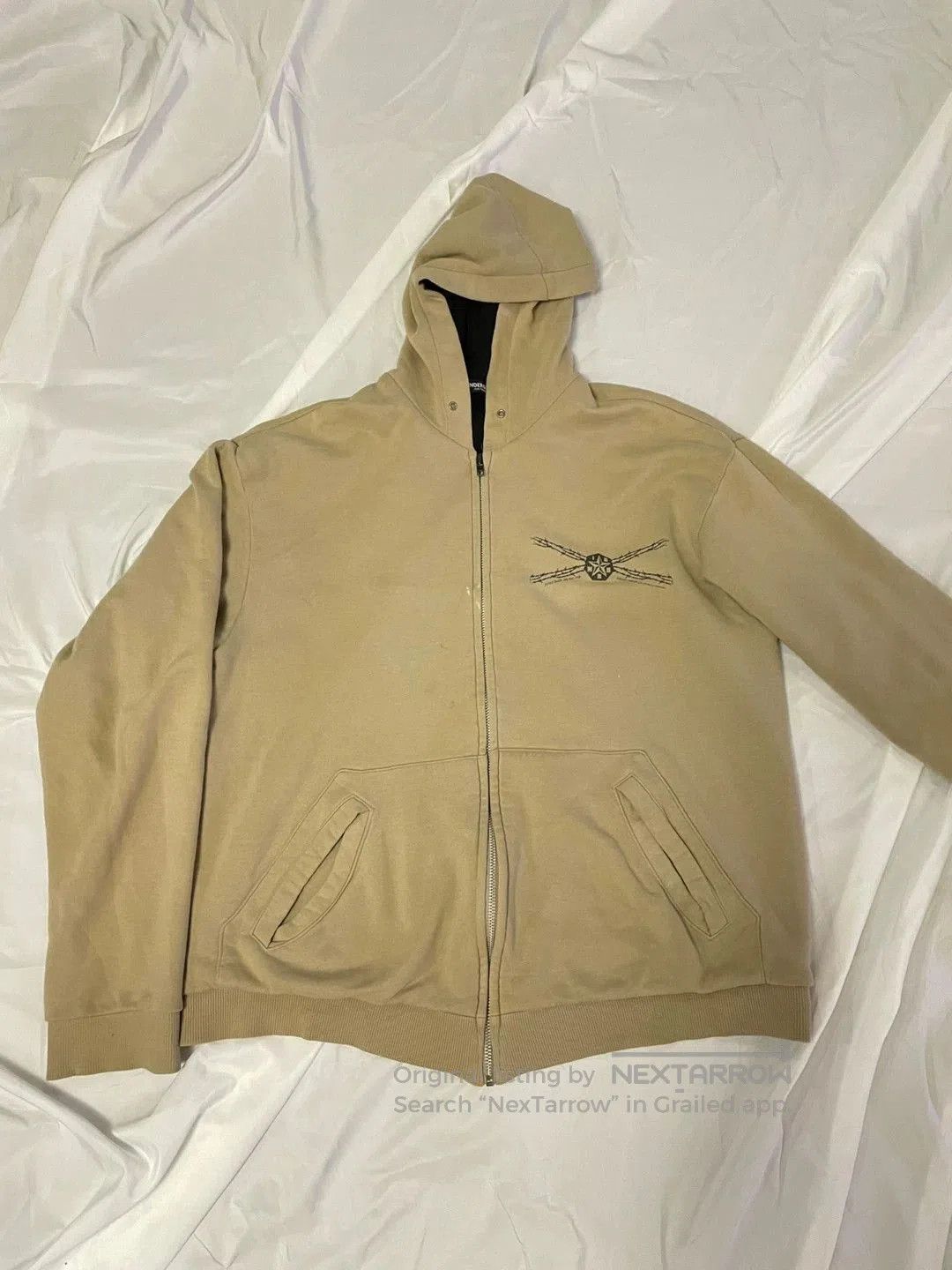 Undercover beige hooded sweatshirt with unique design. Size US M / EU 48-50 / 2 - 3 Thumbnail