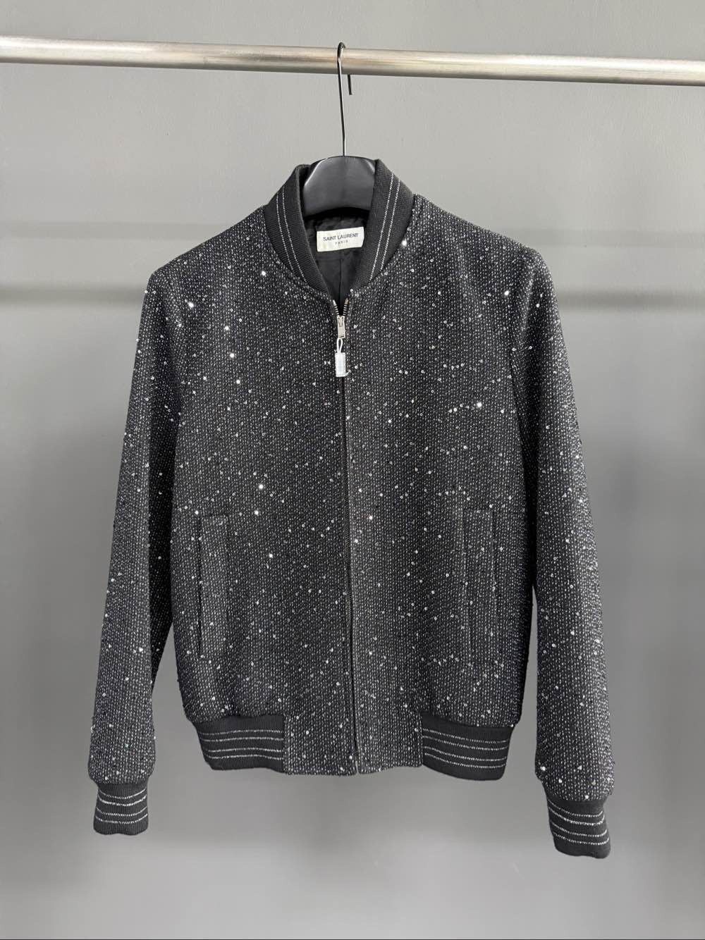 Saint Laurent Paris Saint Laurent Sparkle Bomber Jacket Size 46 Size US S / EU 44-46 / 1 - 1 Thumbnail
