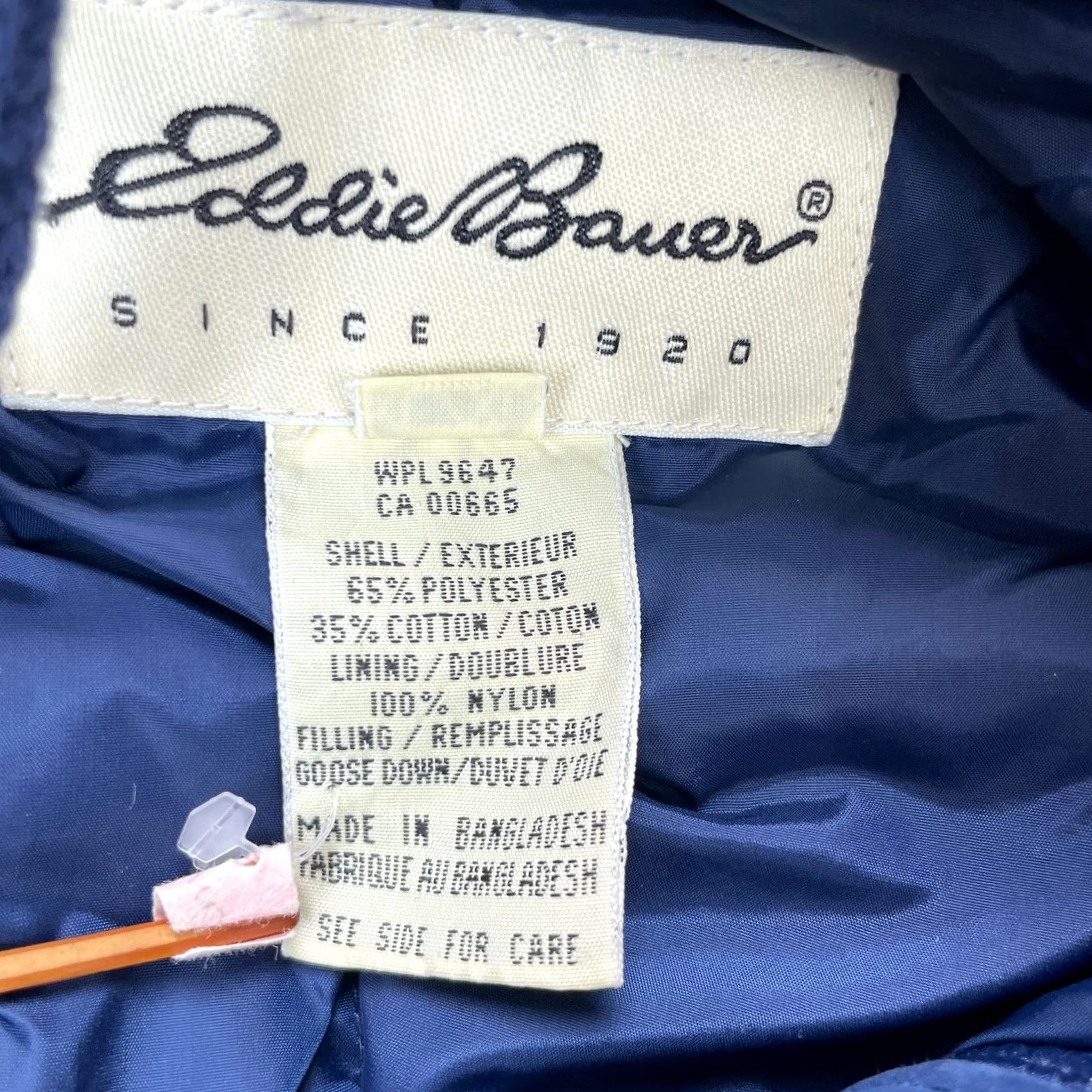 Eddie Bauer VINTAGE Eddie Bauer Jacket Womens XL Blue Parka Insulated Goose Down Hooded Size XL / US 12-14 / IT 48-50 - 3 Thumbnail
