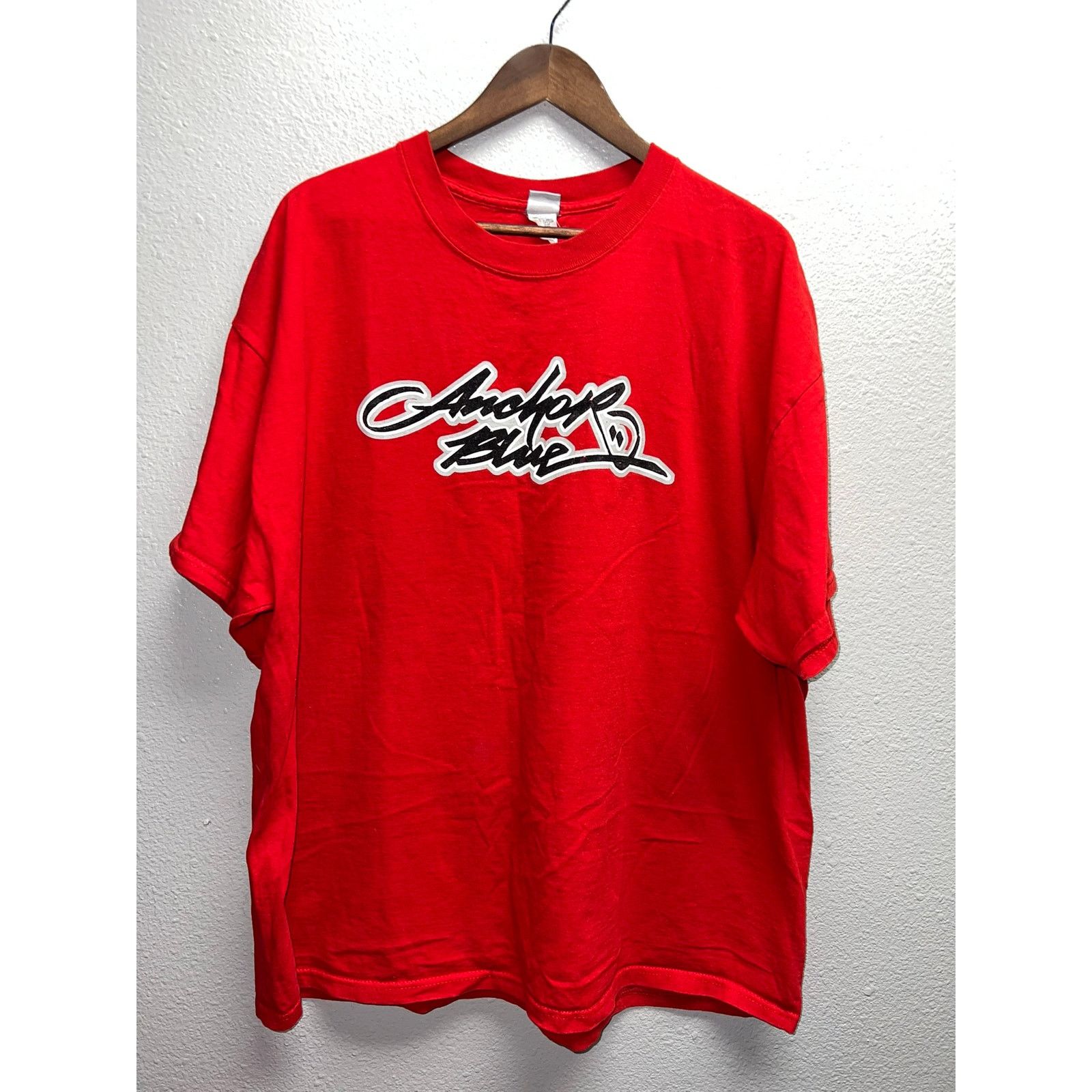 Anchor Blue Vintage Anchor Blue Brand Shirt Red Graphic Logo USA 2XL XXL Size US XXL / EU 58 / 5 - 1 Thumbnail