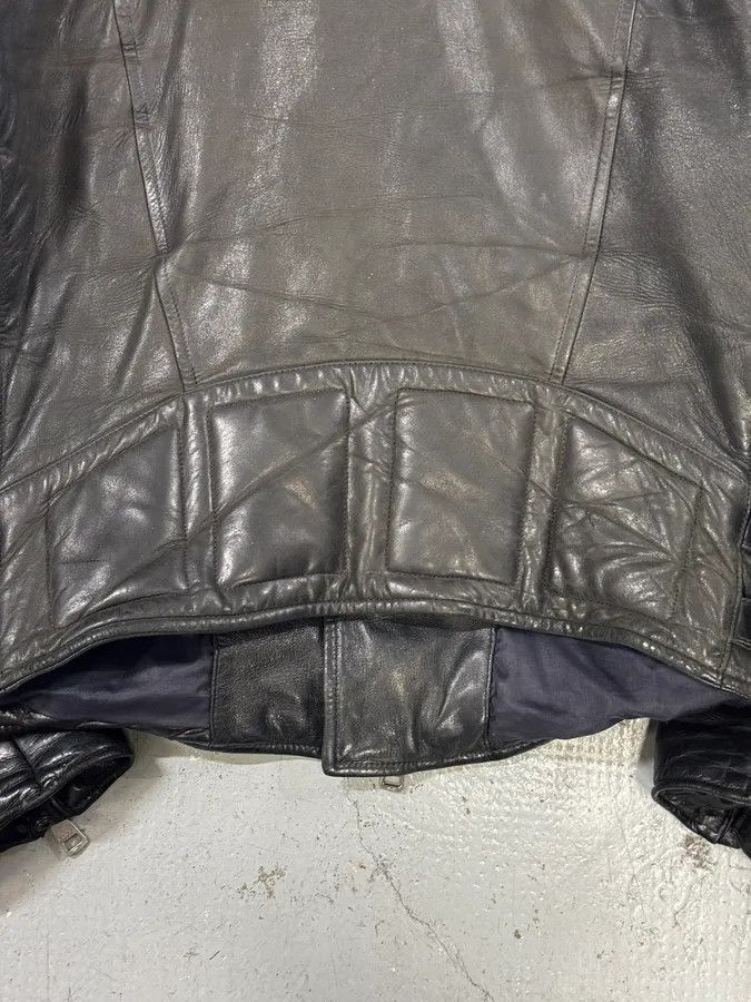 Gucci 2000s Gucci Brown Asymmetrical Zip Biker Leather Jacket Size US M / EU 48-50 / 2 - 11 Thumbnail
