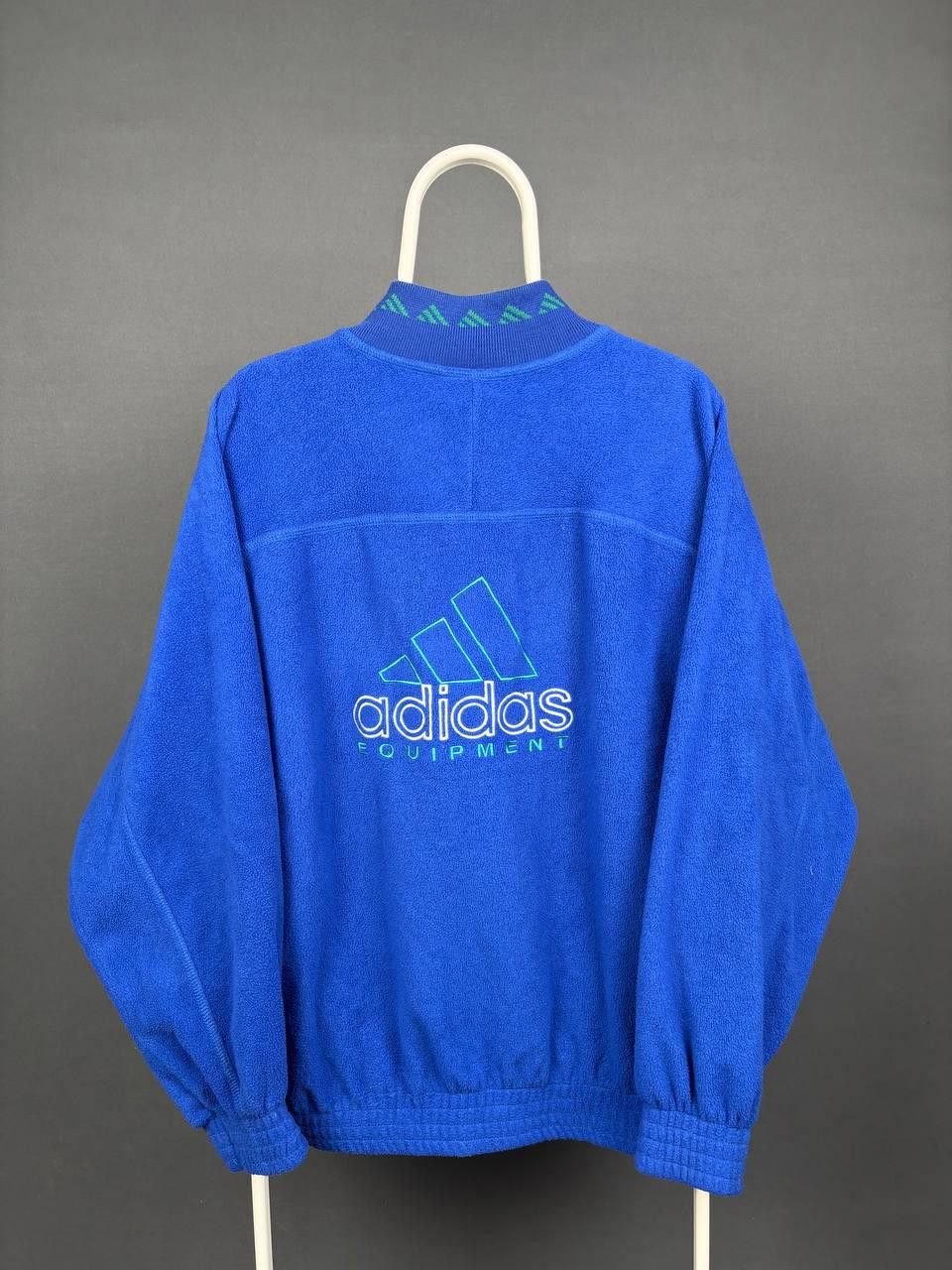 Adidas Adidas 90s Fleece Sweatshirt Size M Blue Vintage Size US M / EU 48-50 / 2 - 8 Thumbnail