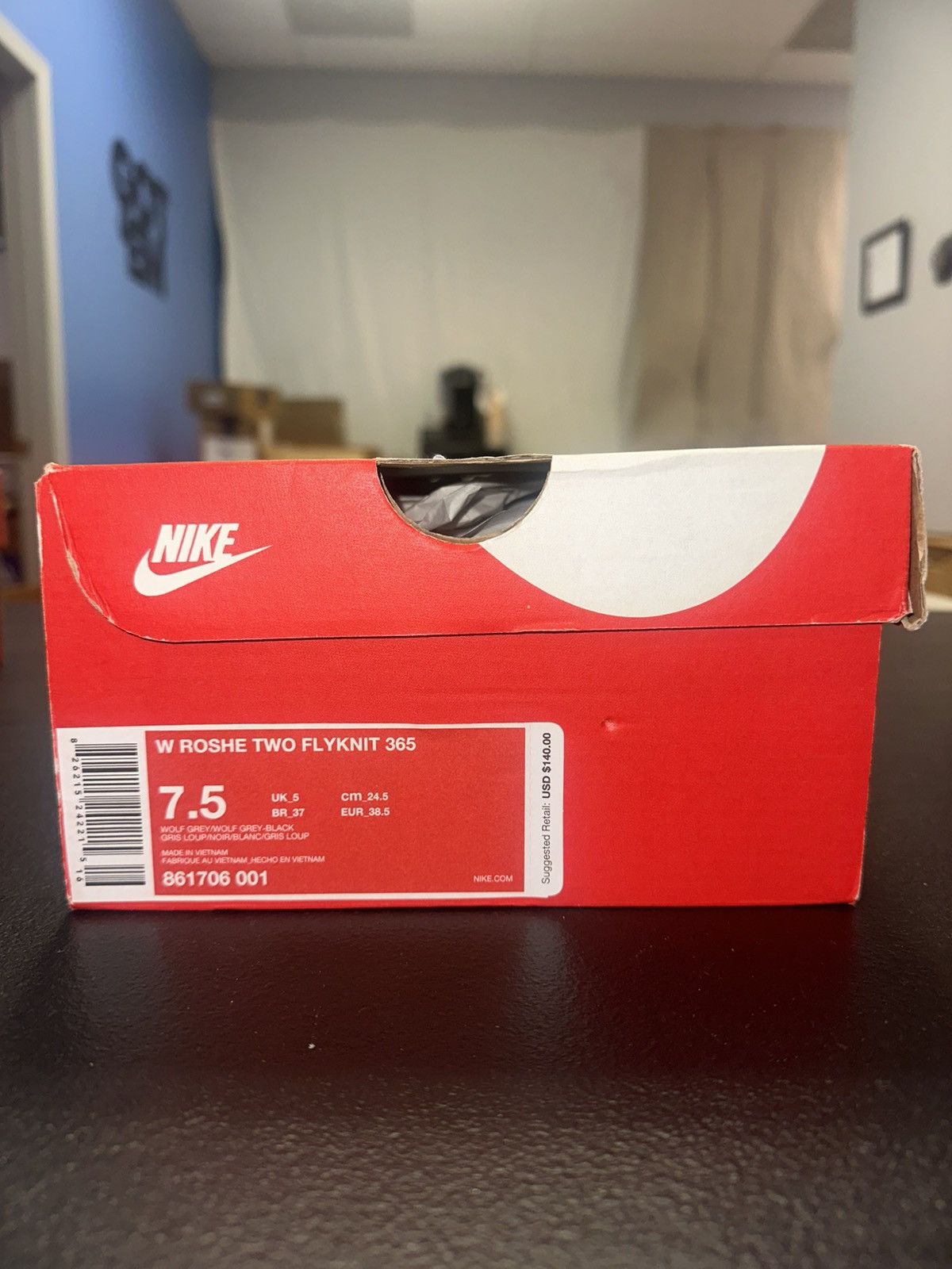 Nike Size 7.5W (6M) - Nike Roshe 2 Flyknit Black- 861706-001 Size US 7.5 / IT 37.5 - 7 Thumbnail