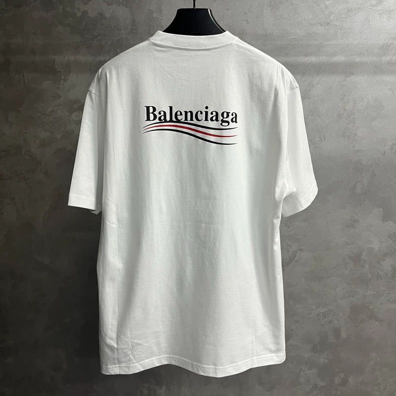 Balenciaga Balenciaga Black Logo White Solid Cola Pattern Printed Rou Size US XS / EU 42 / 0 - 5 Thumbnail