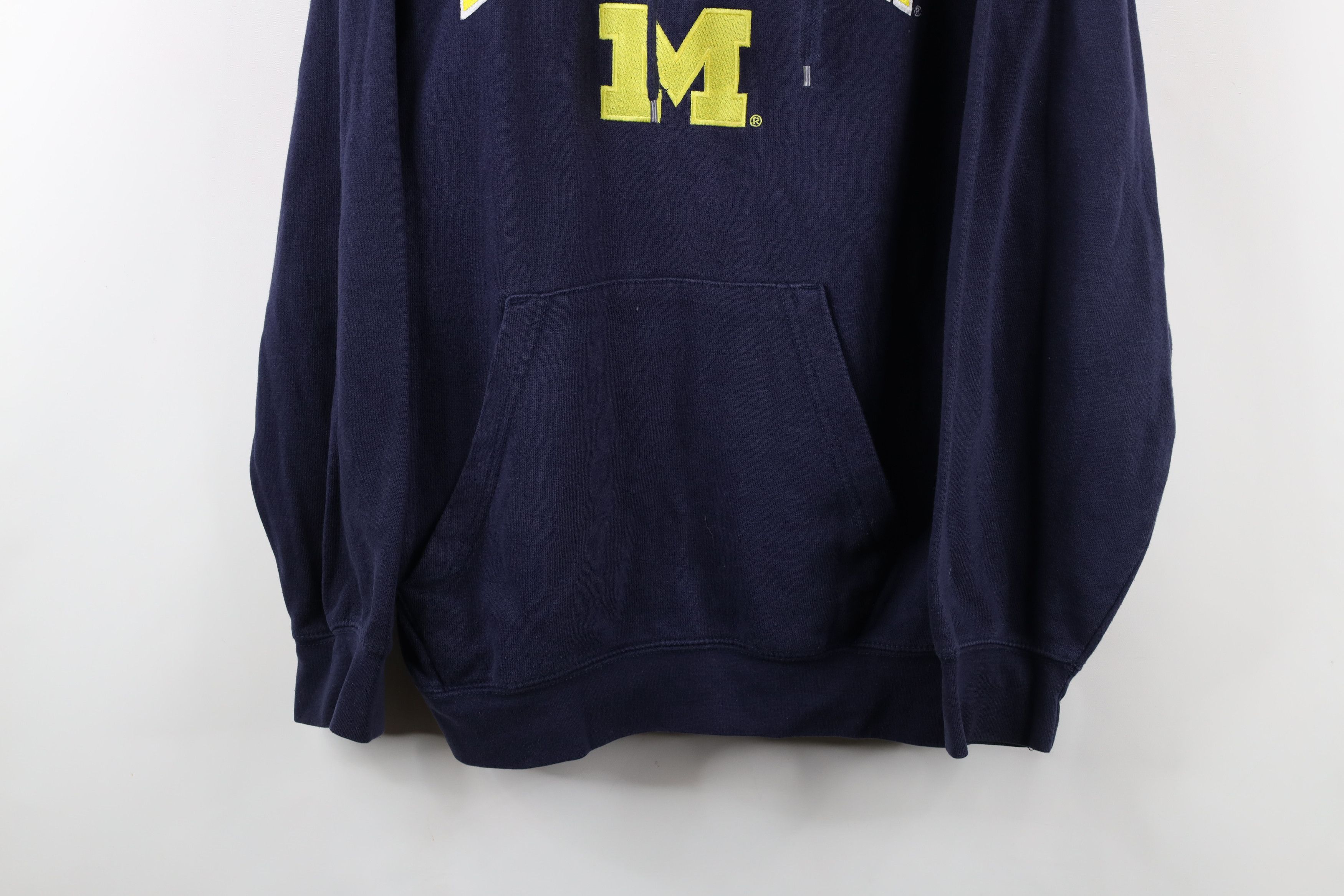 Vintage Vintage 90s Spell University of Michigan Hoodie Sweatshirt Size US L / EU 52-54 / 3 - 3 Thumbnail
