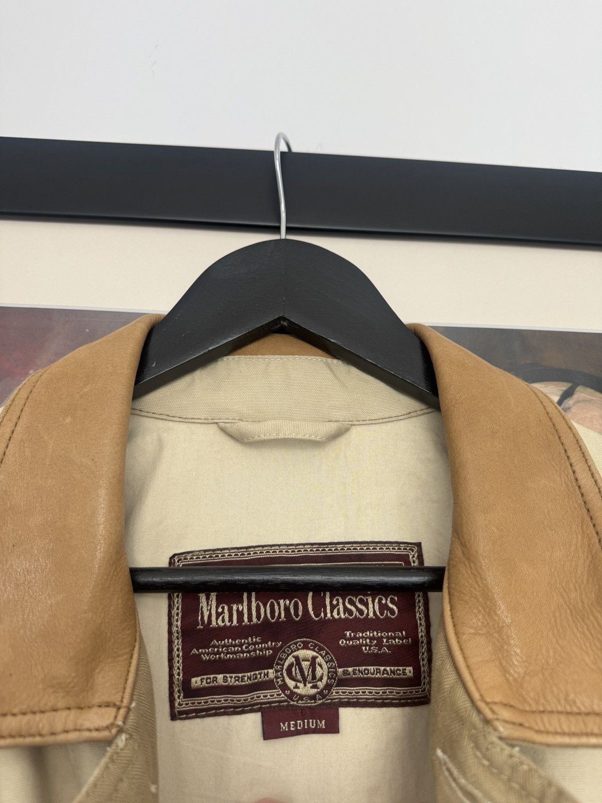 Marlboro Classics Marlboro Classics Vintage Washed Beige Jacket Chore Coat Size US M / EU 48-50 / 2 - 5 Thumbnail