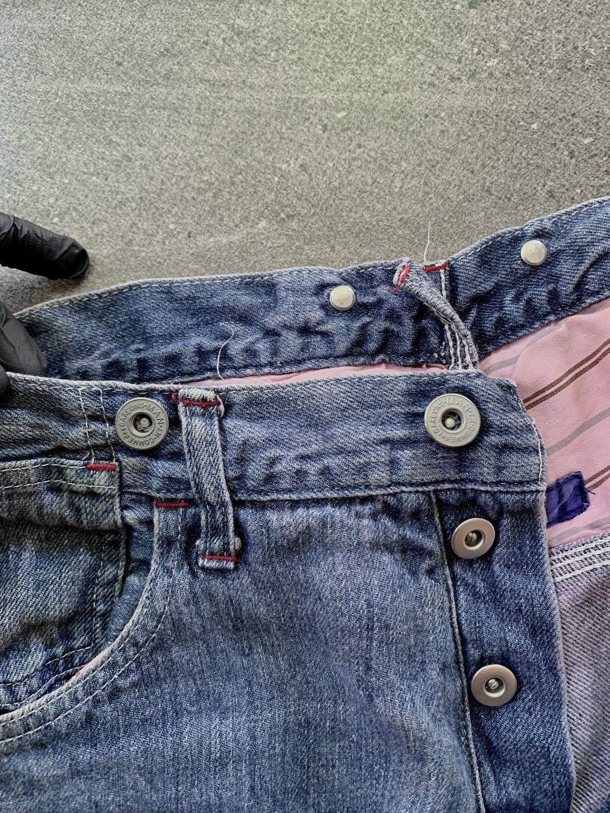 Junya Watanabe FREE TAX! Buckle Back Carpenter Linen Denim Pants Size US 31 - 14 Thumbnail