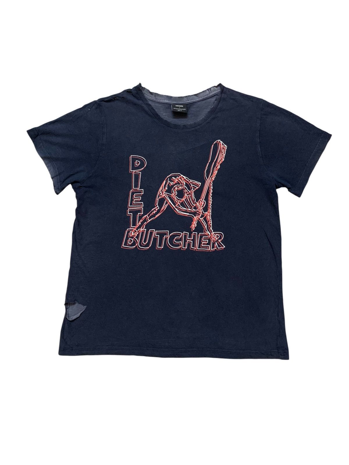 Marlboro Diet Butcher x Marlboro The Clash Distressed Tshirt Size US M / EU 48-50 / 2 - 1 Thumbnail