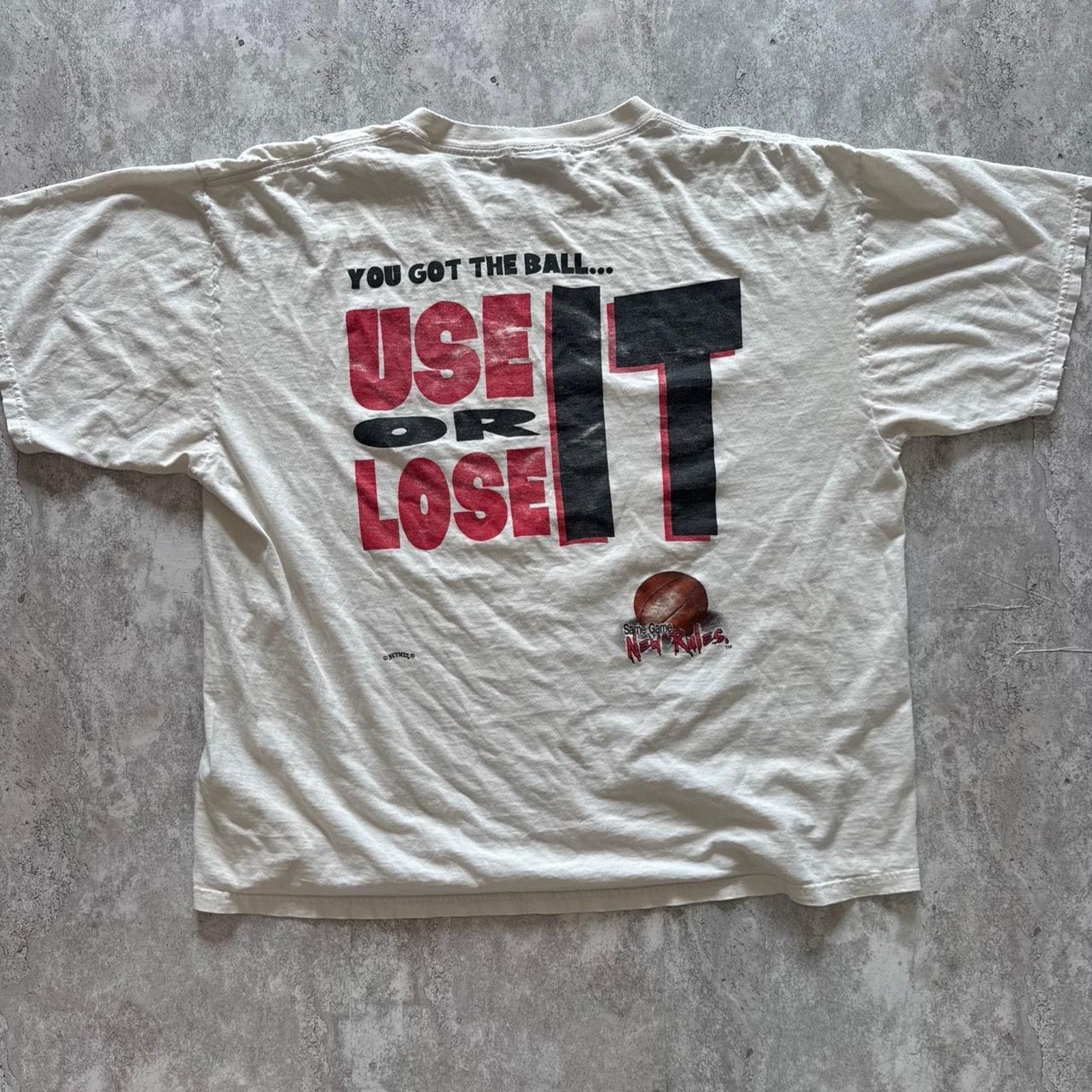 Nutmeg Vintage 90s Nutmeg “Use It or Lose It” T-Shirt – Size XXL Size US L / EU 52-54 / 3 - 1 Thumbnail