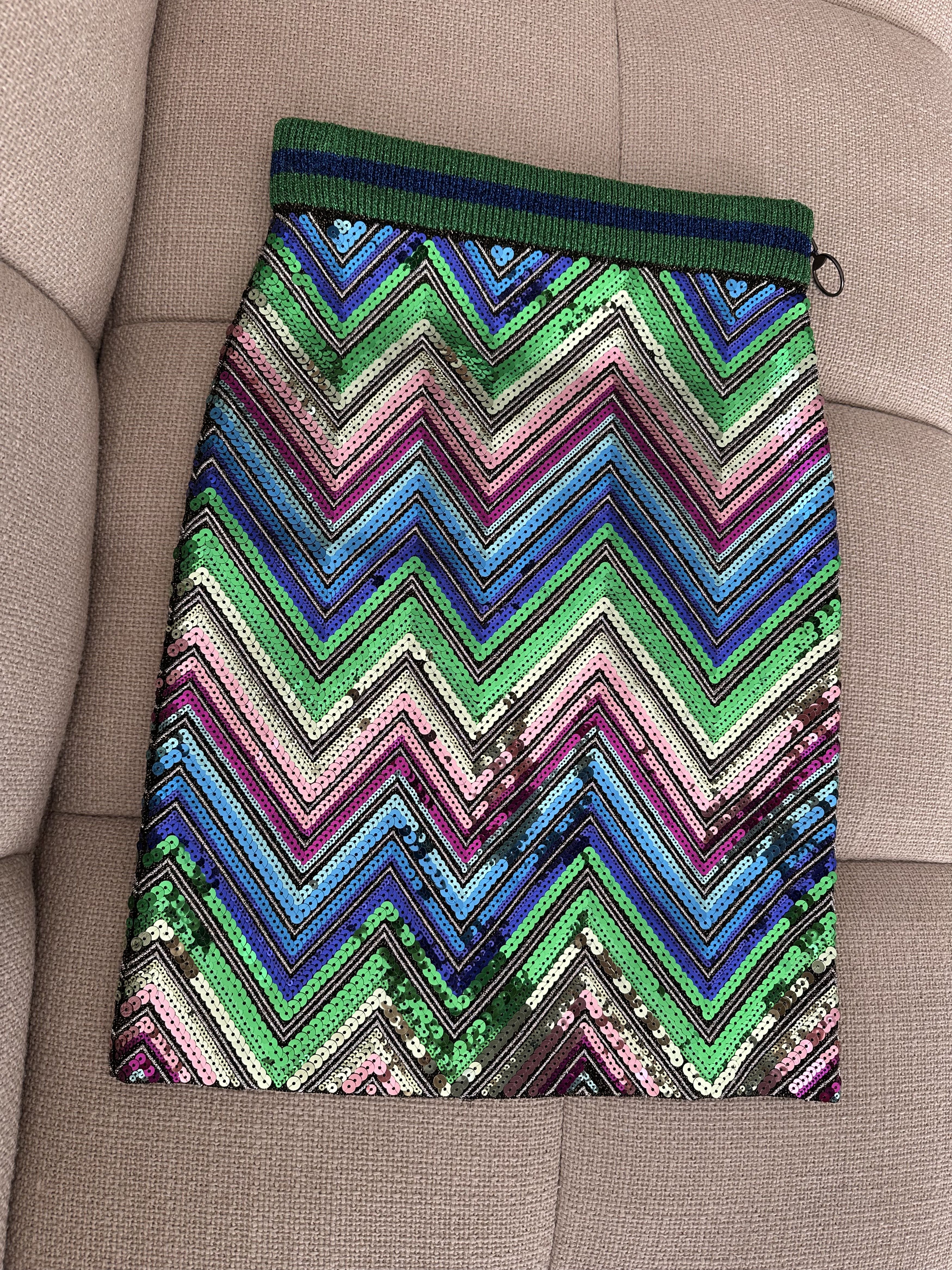Gucci Gucci Knitted stretchy Skirt with sequins S Size 26" / US 2 / IT 38 - 8 Thumbnail