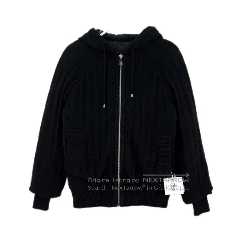 Hermes Hermes Black Hooded Wool Zip Cardigan. Size US S / EU 44-46 / 1 - 1 Thumbnail