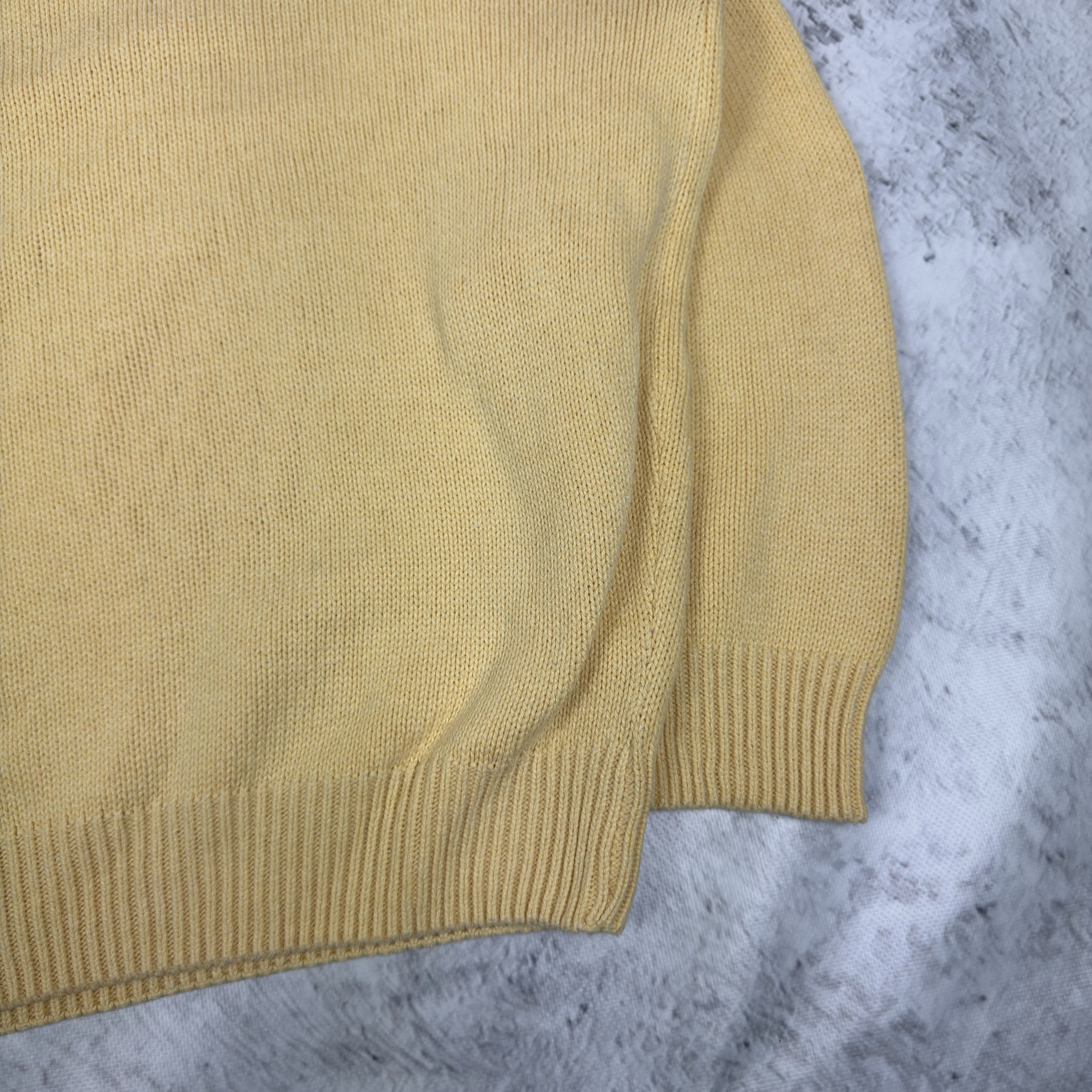 Burberry Burberry London Men's Yellow Knit Crew Neck Pullover Sweater Size US L / EU 52-54 / 3 - 7 Thumbnail