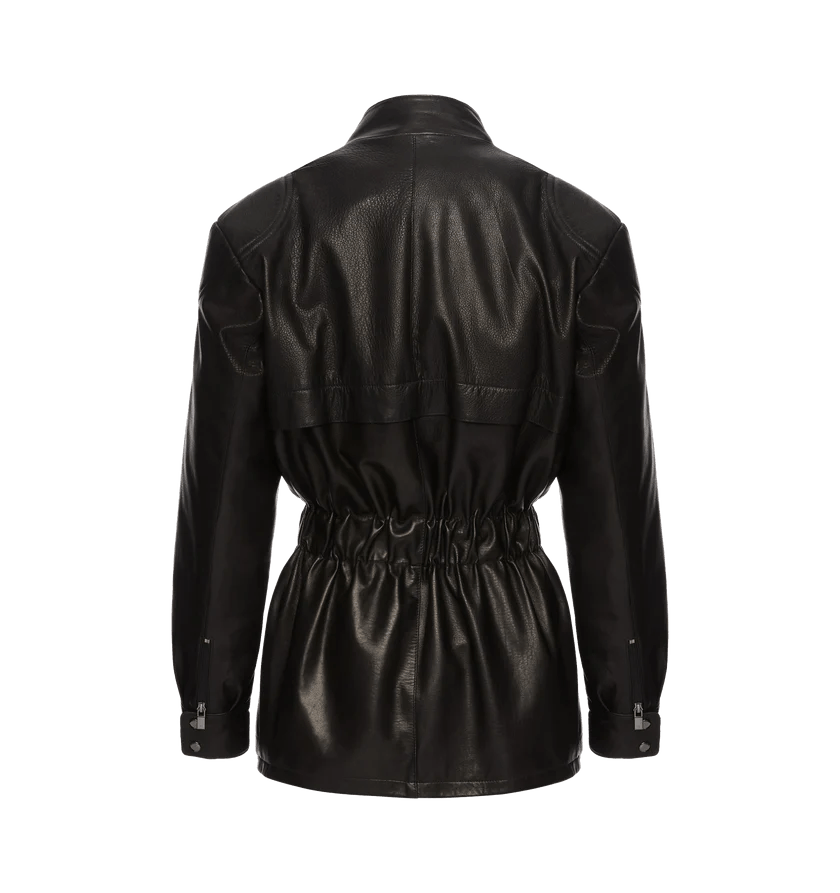 Magda Butrym o1h1sh11225 Belted Utility Jacket in Black Size XS / US 0-2 / IT 36-38 - 2 Thumbnail