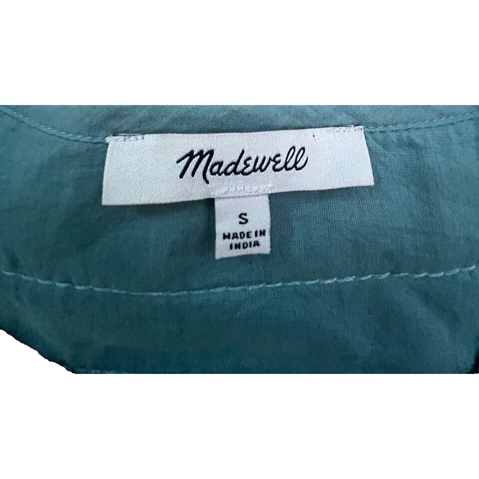 Madewell Madewell Quilted Button Shoulder Top breeze S A000564 Size S / US 4 / IT 40 - 8 Thumbnail