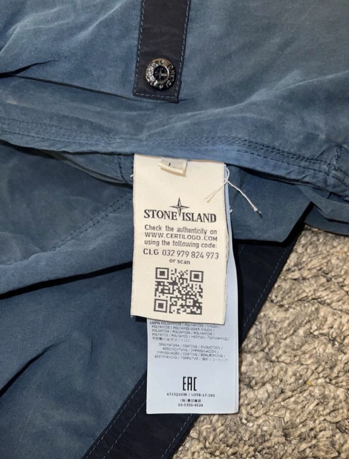 Stone Island Stone Island Nylon Metal Flock Size US L / EU 52-54 / 3 - 5 Thumbnail