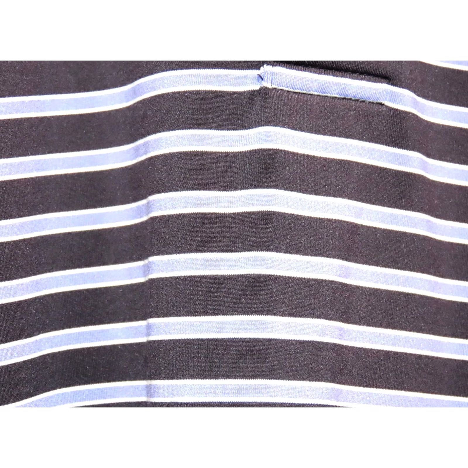 Footjoy FootJoy Polo Shirt Size L Regular Purple Black Striped Short Sleeve Cotton? (Note: fabric listed as Polyester) Size US L / EU 52-54 / 3 - 5 Thumbnail