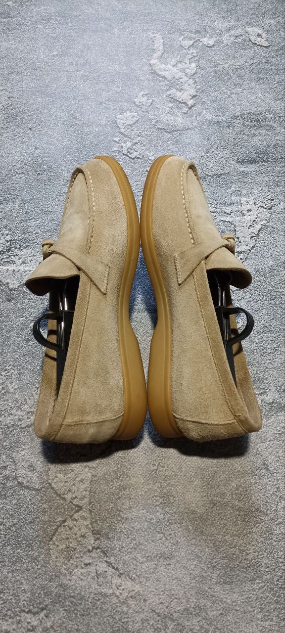 Loro Piana Loro Piana Beige Suede Summer Charms Walk Slip On Loafers Size US 9 / IT 39 - 6 Thumbnail