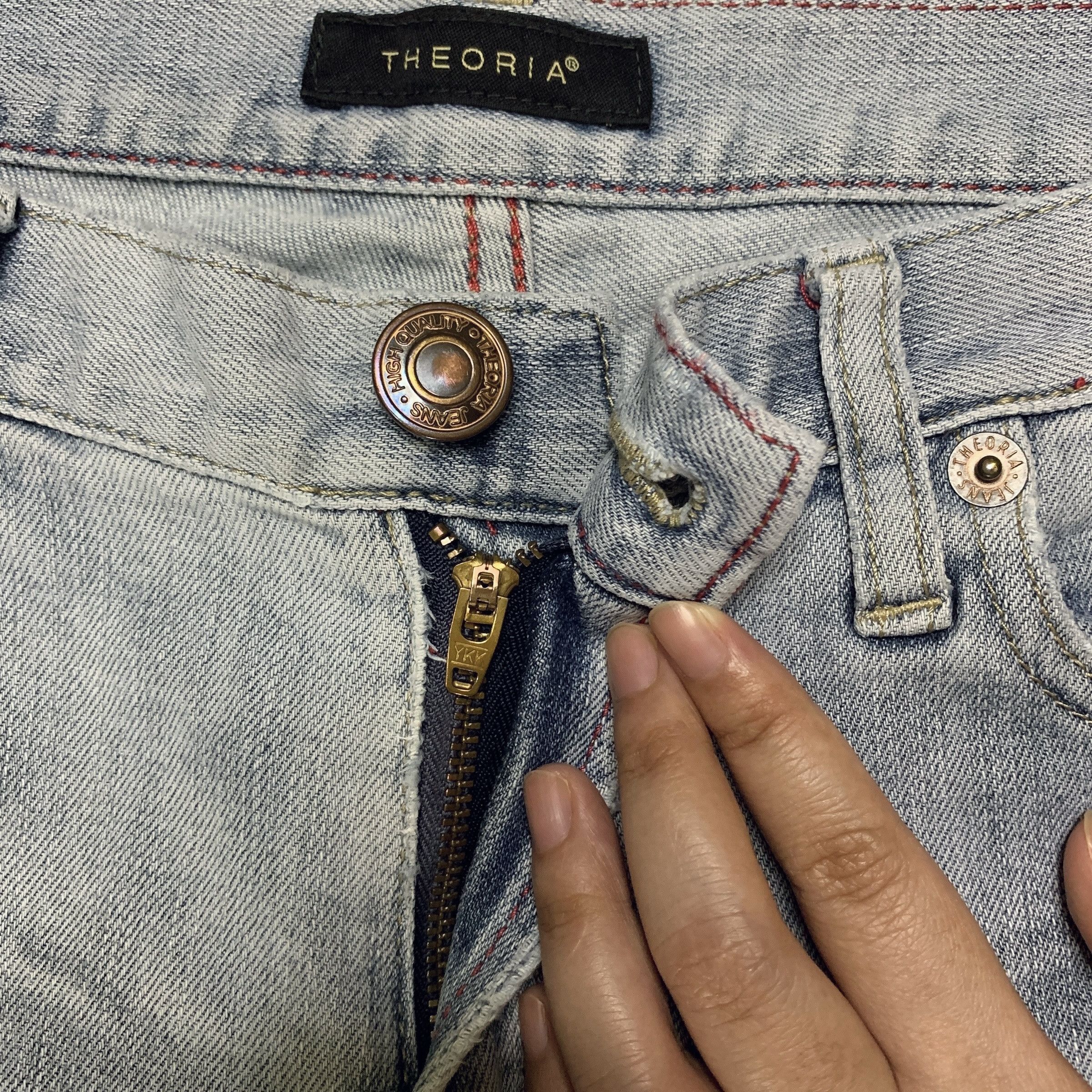 Japanese Brand Vintage Japanese Brand Light Wash Distressed Flare Jeans Size US 32 / EU 48 - 3 Thumbnail