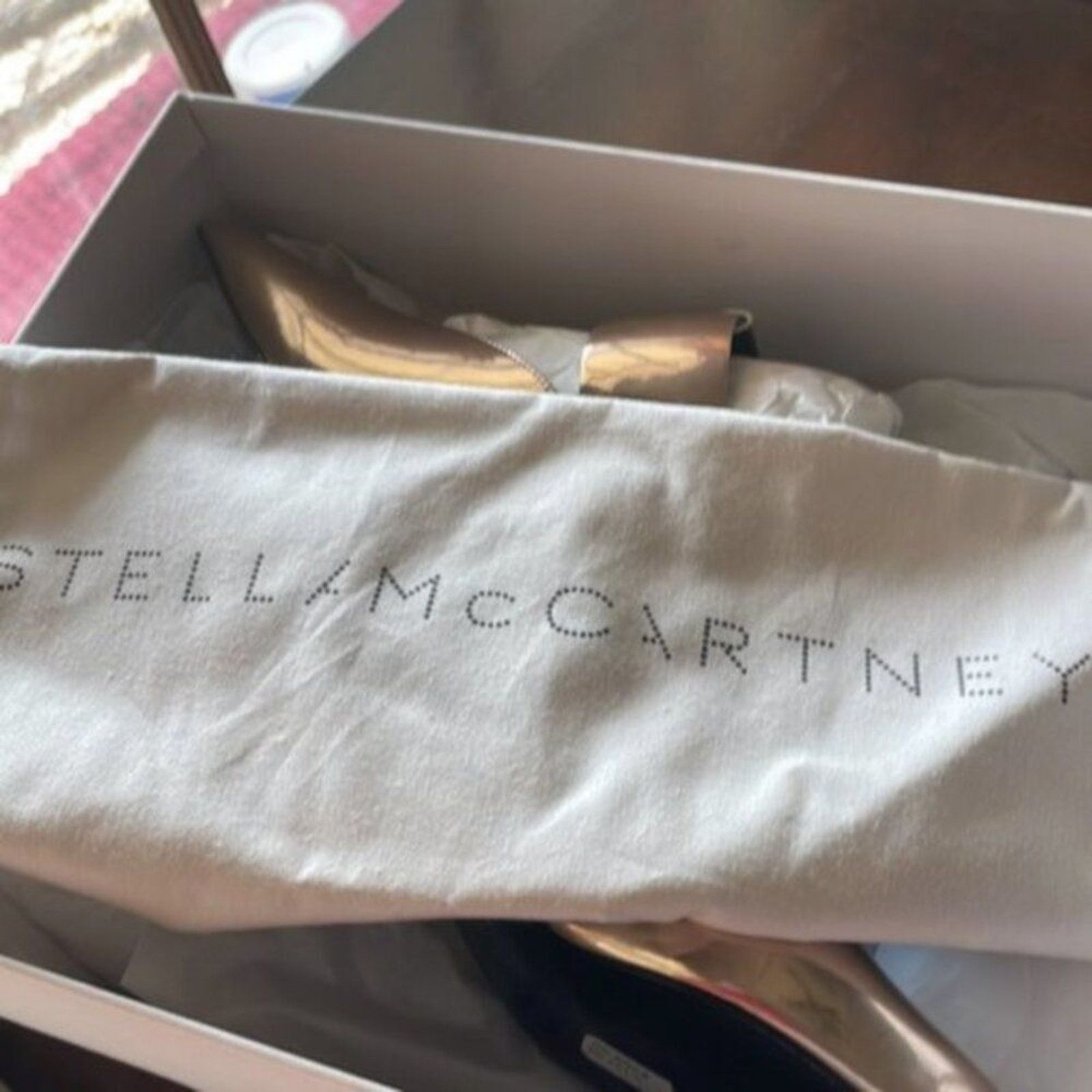 Stella McCartney Stella McCartney Cutout faux mirrored mules Rose Gold Size US 5 / IT 35 - 5 Thumbnail