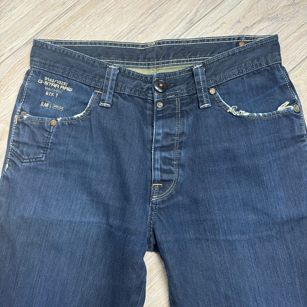 G-Star Vintage G-Star Raw 3301 Distressed Dark Y2K Baggy Denim Jean Size US 31 - 5 Thumbnail