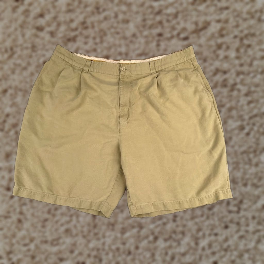 Tommy Bahama Tommy Bahama Shorts Men 40 Beige Bermuda Pleated 100% Silk Beach Resort 38x8 Size US 40 / EU 56 - 1 Thumbnail