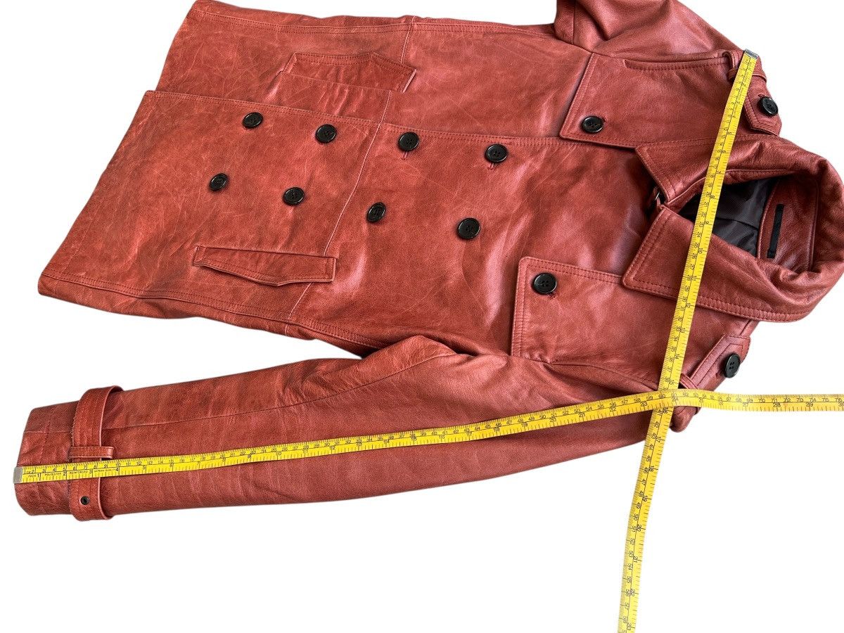 Vintage Michael Klein Faded Red Blazer Leather Jacket Size US S / EU 44-46 / 1 - 15 Thumbnail